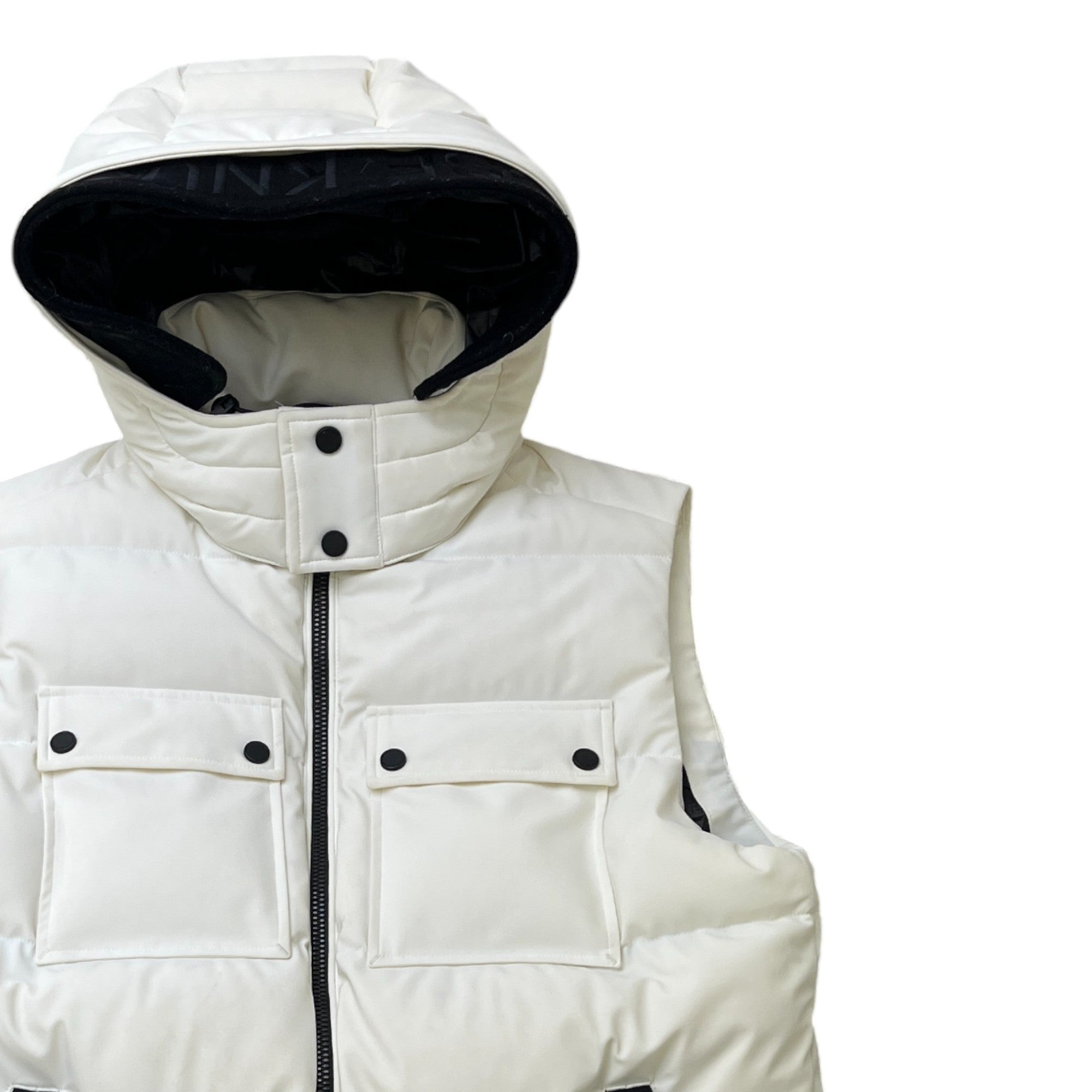 Men's Percival Hooded Gilet White Size S