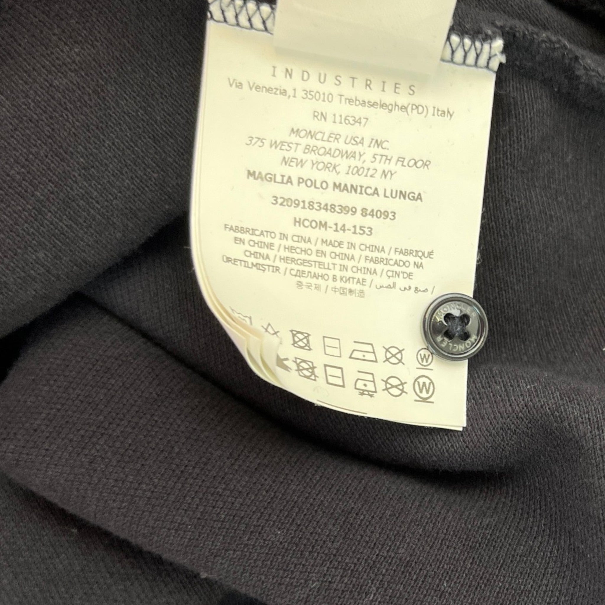 Men's Maglia Polo Shirt Black Size M