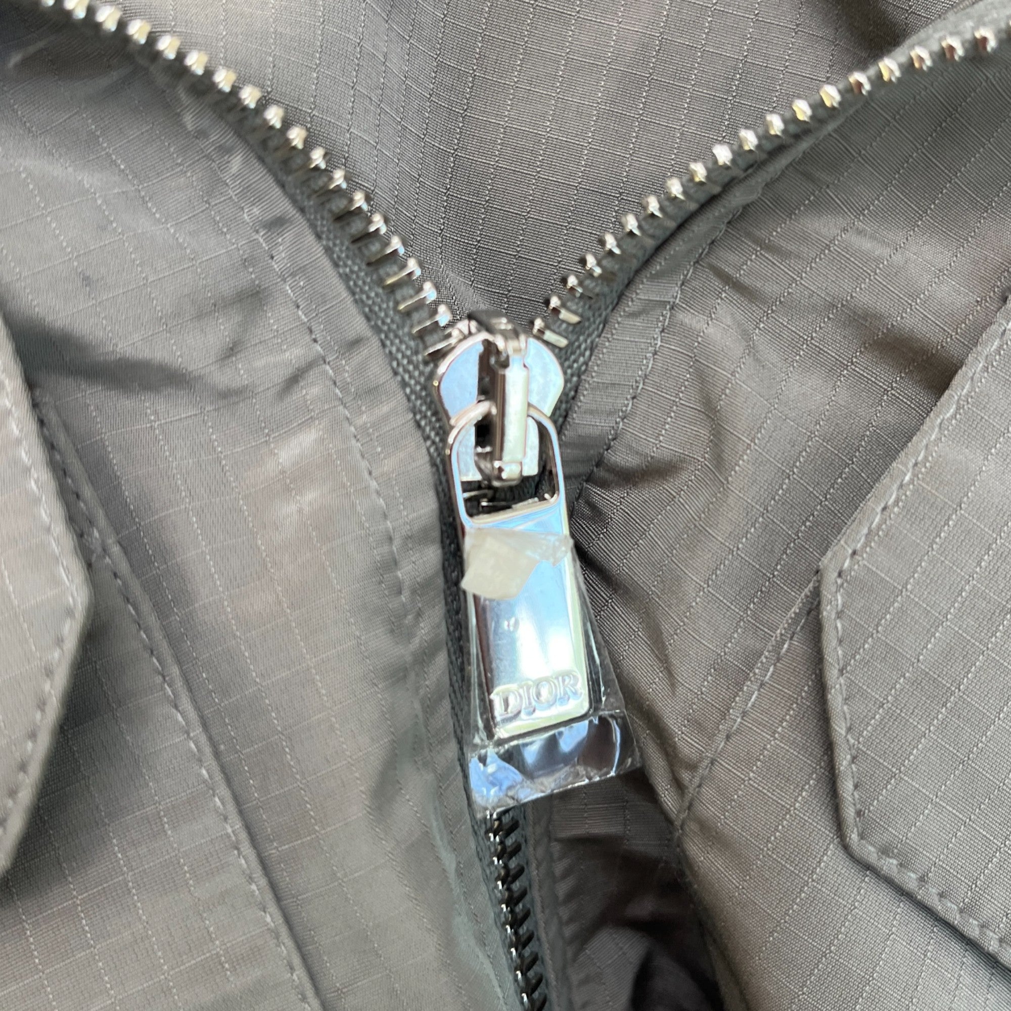 Men's Embroidered Logo Jacket Grey Size IT 50 / L