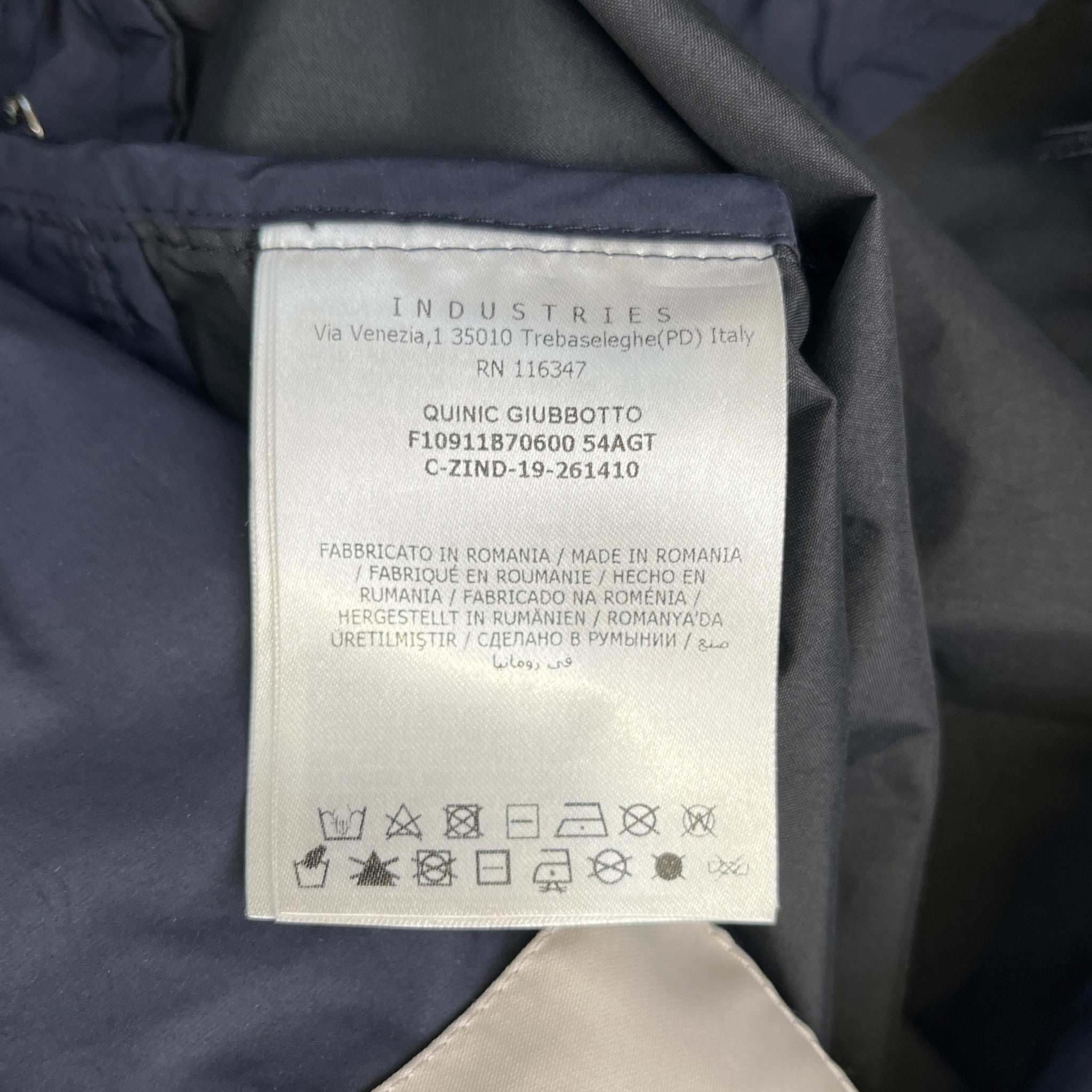 Men's Quinic Jacket Navy Size 2 / M