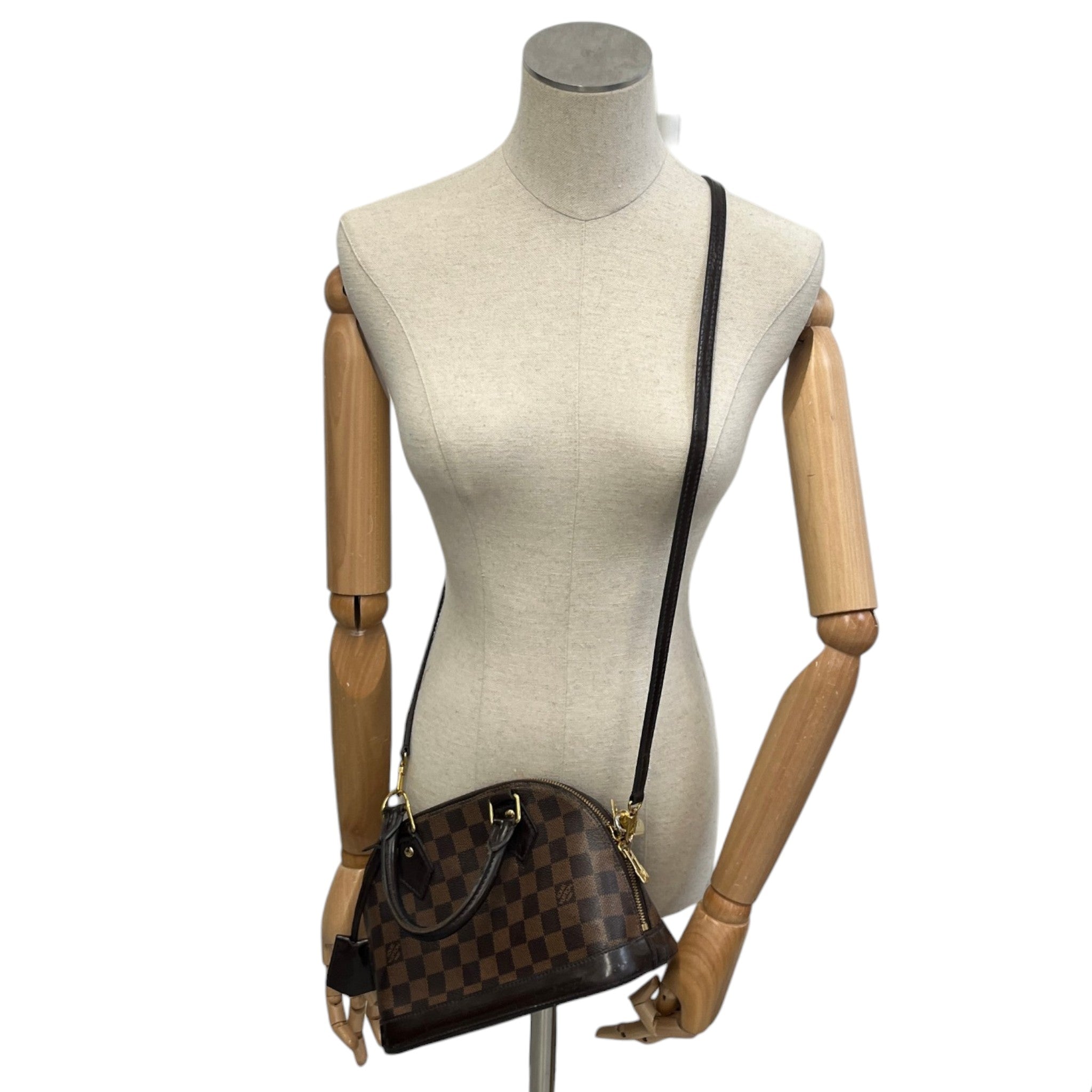 Women's Damier Ebene Alma Bb Bag Brown