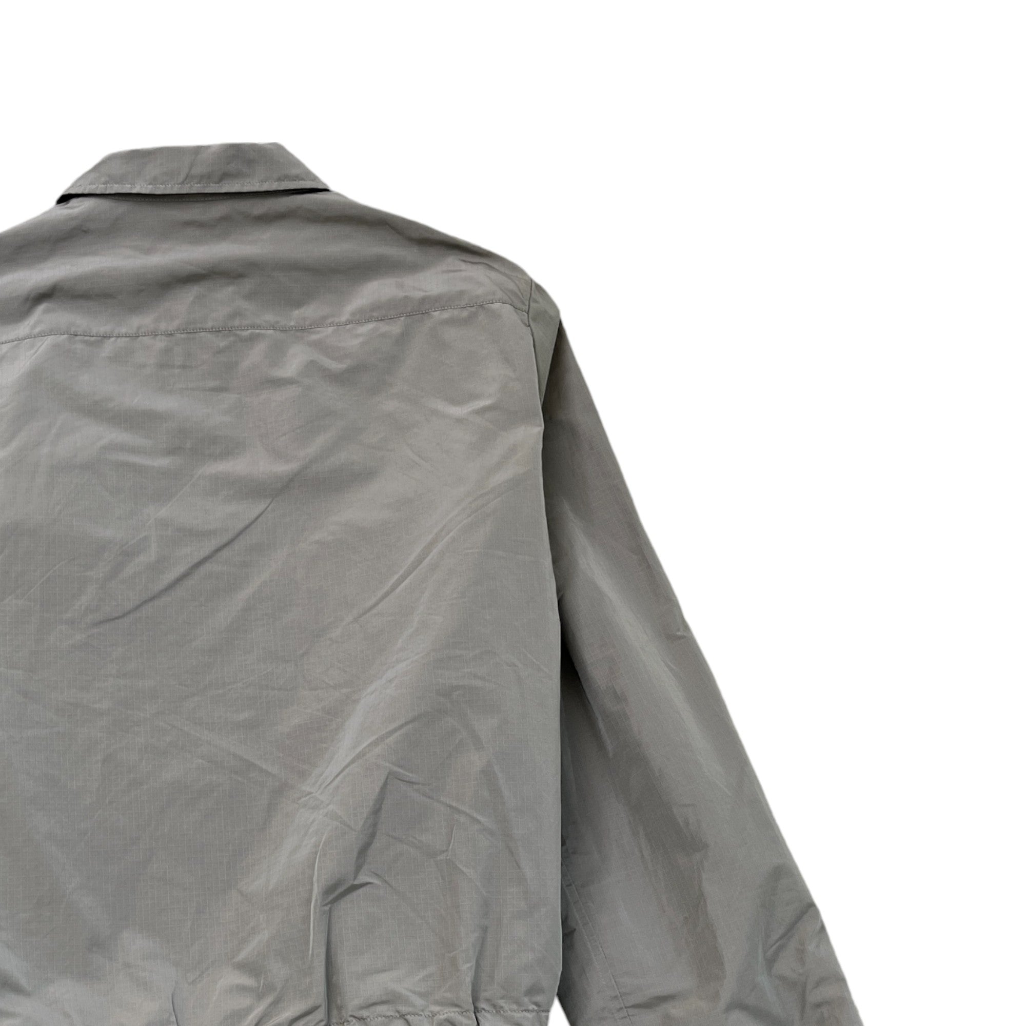 Men's Embroidered Logo Jacket Grey Size IT 50 / L