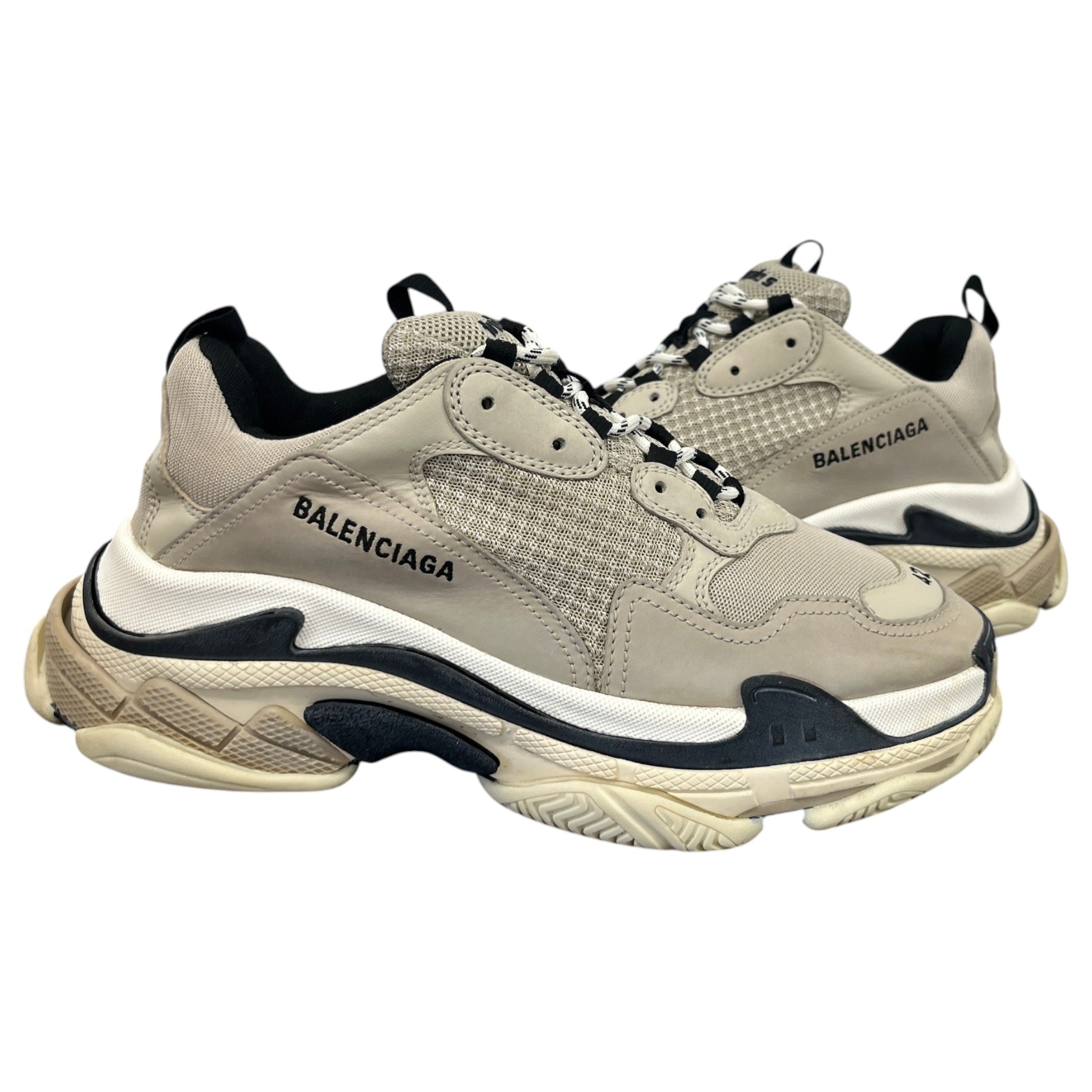 Men's Triple S Slides Beige Size EU 42 / UK 8