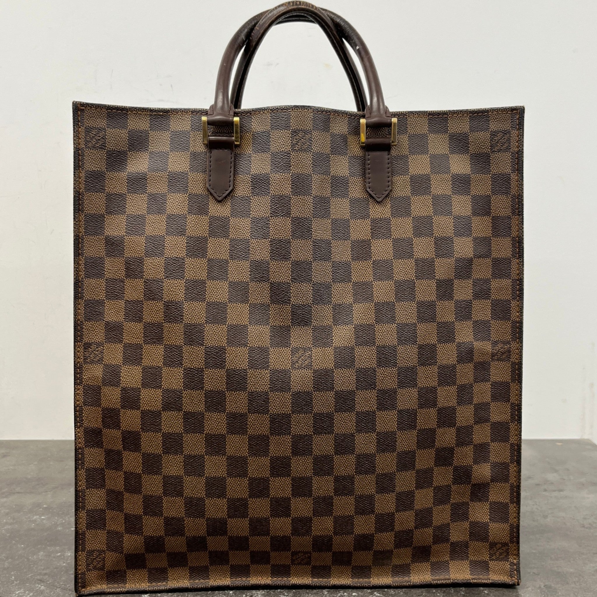 Women's Damier Ebene Sac Plat Bag Brown
