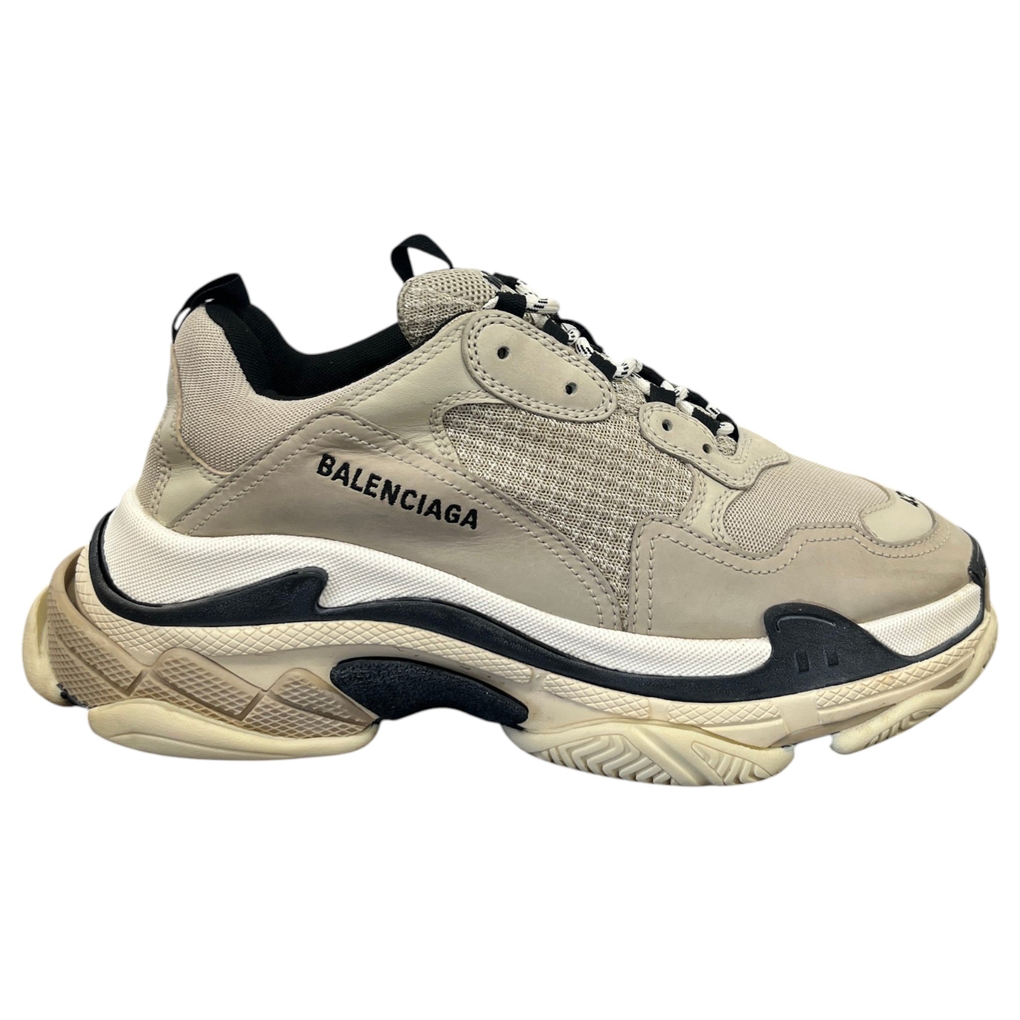 Men's Triple S Slides Beige Size EU 42 / UK 8