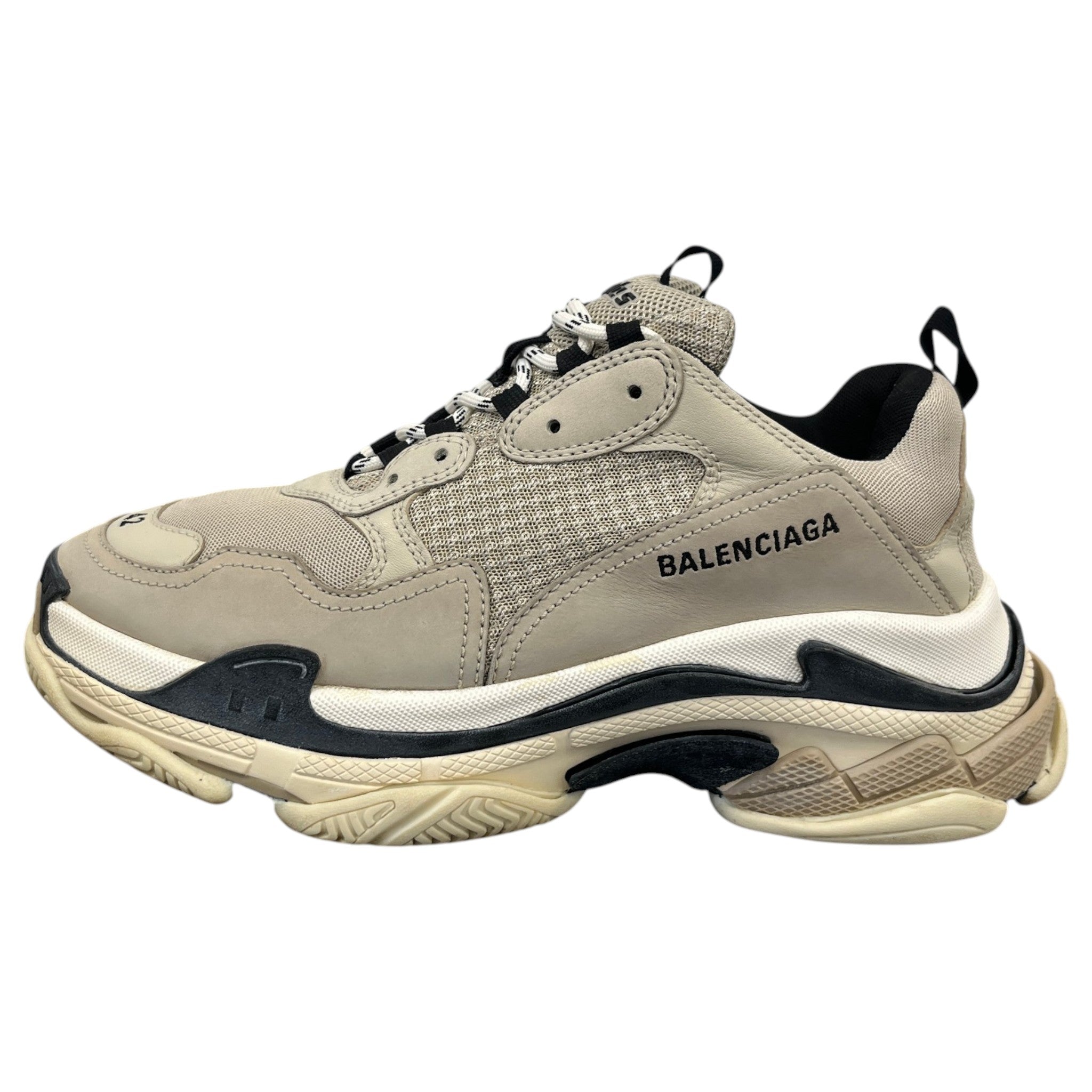 Men's Triple S Slides Beige Size EU 42 / UK 8