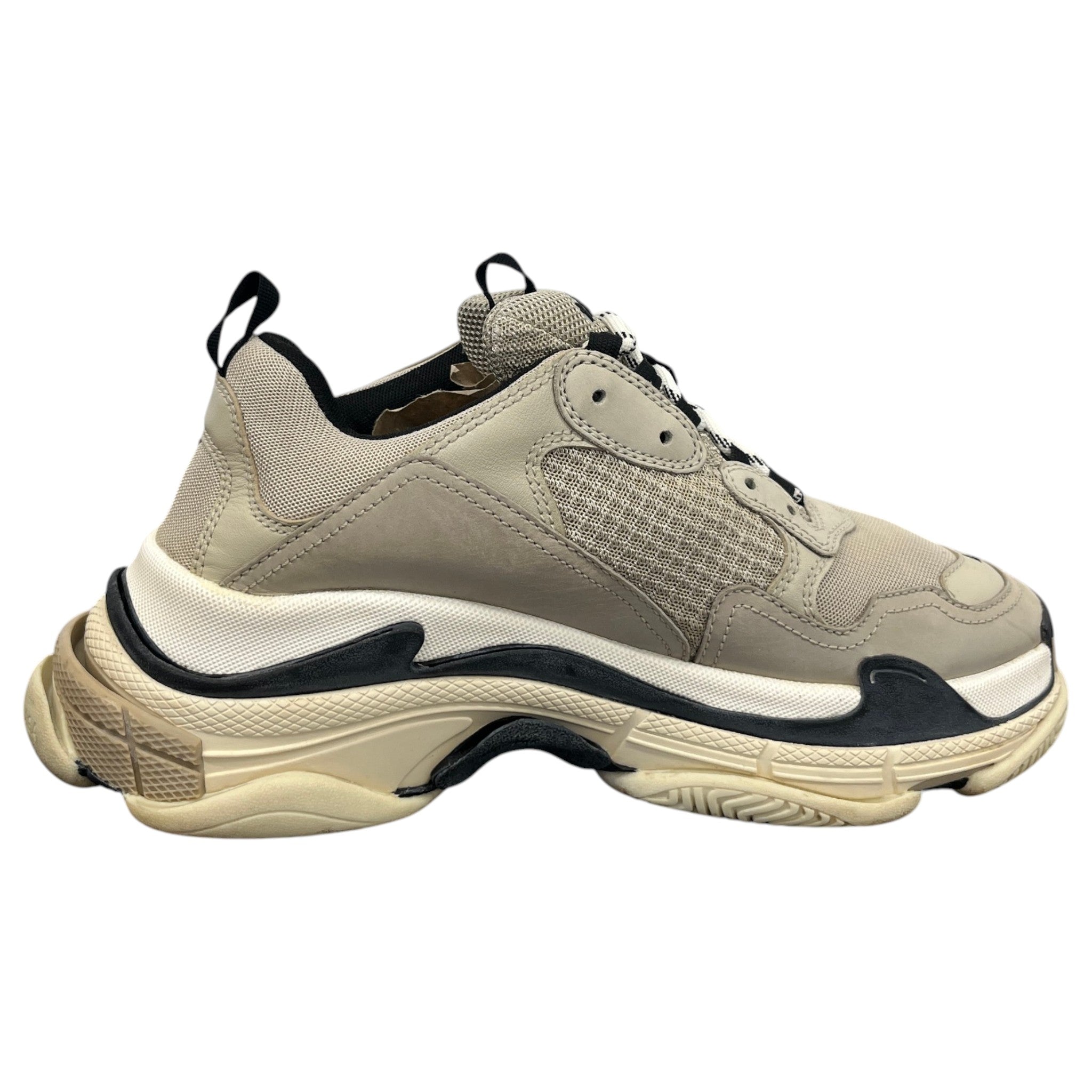 Men's Triple S Slides Beige Size EU 42 / UK 8