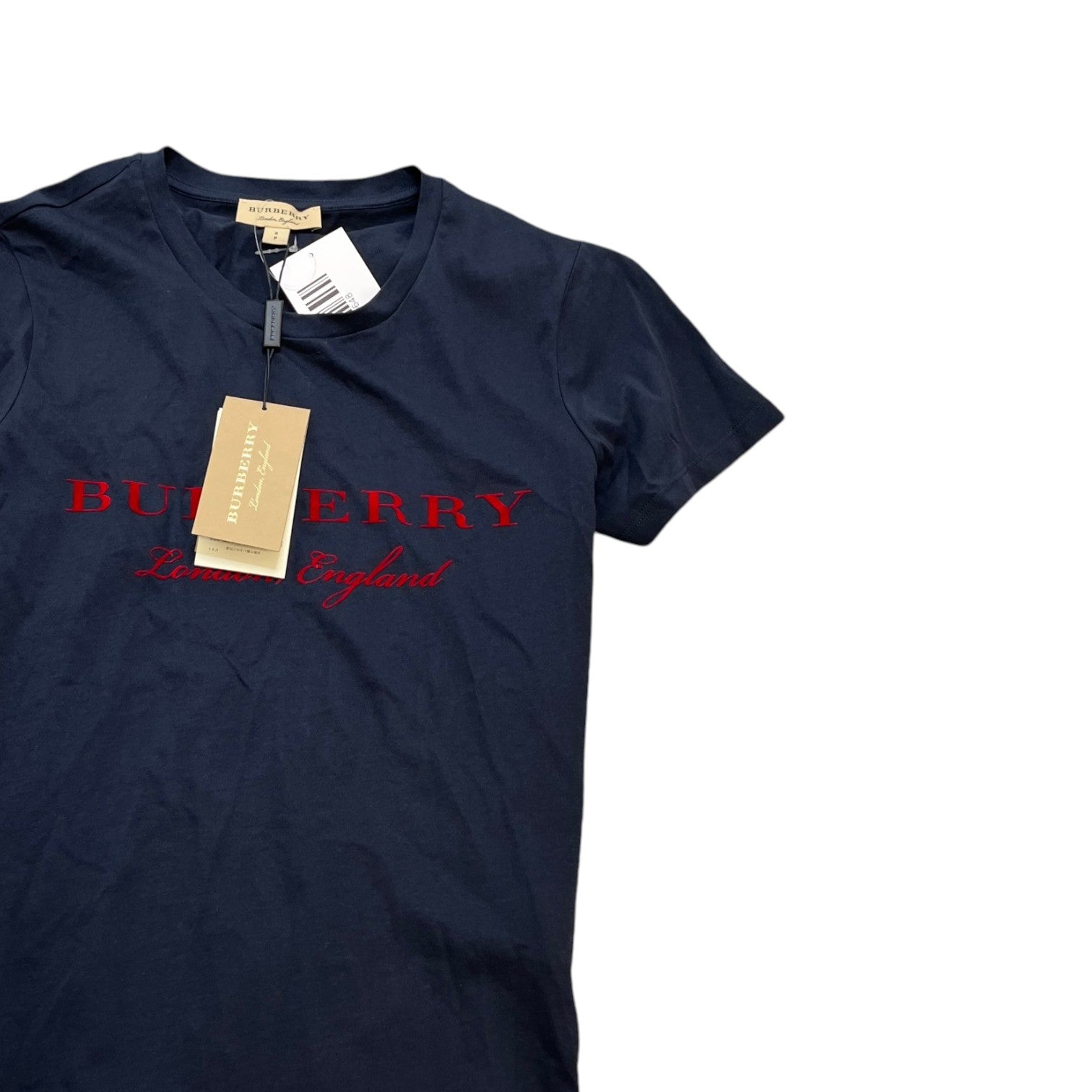 Women's Velvet Logo T-Shirt Navy Size S