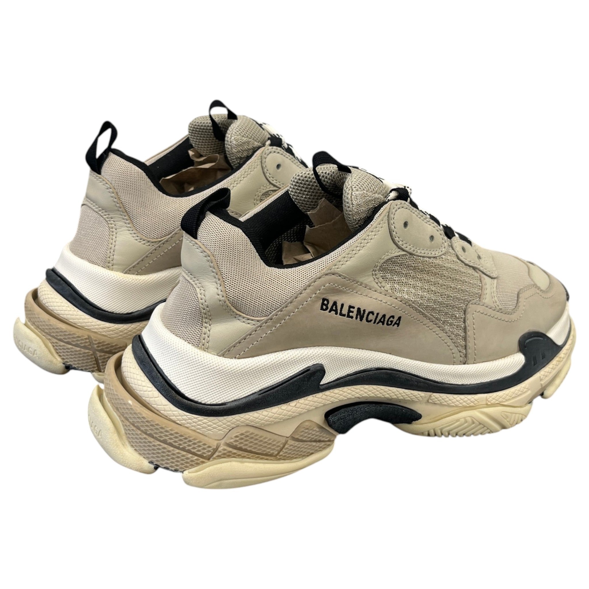 Men's Triple S Slides Beige Size EU 42 / UK 8