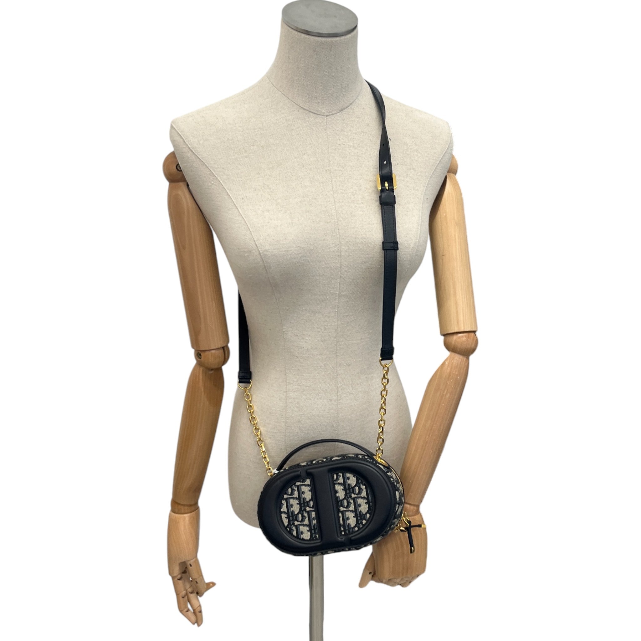 Women's Oblique Cd Signature Oval Camera Bag Navy