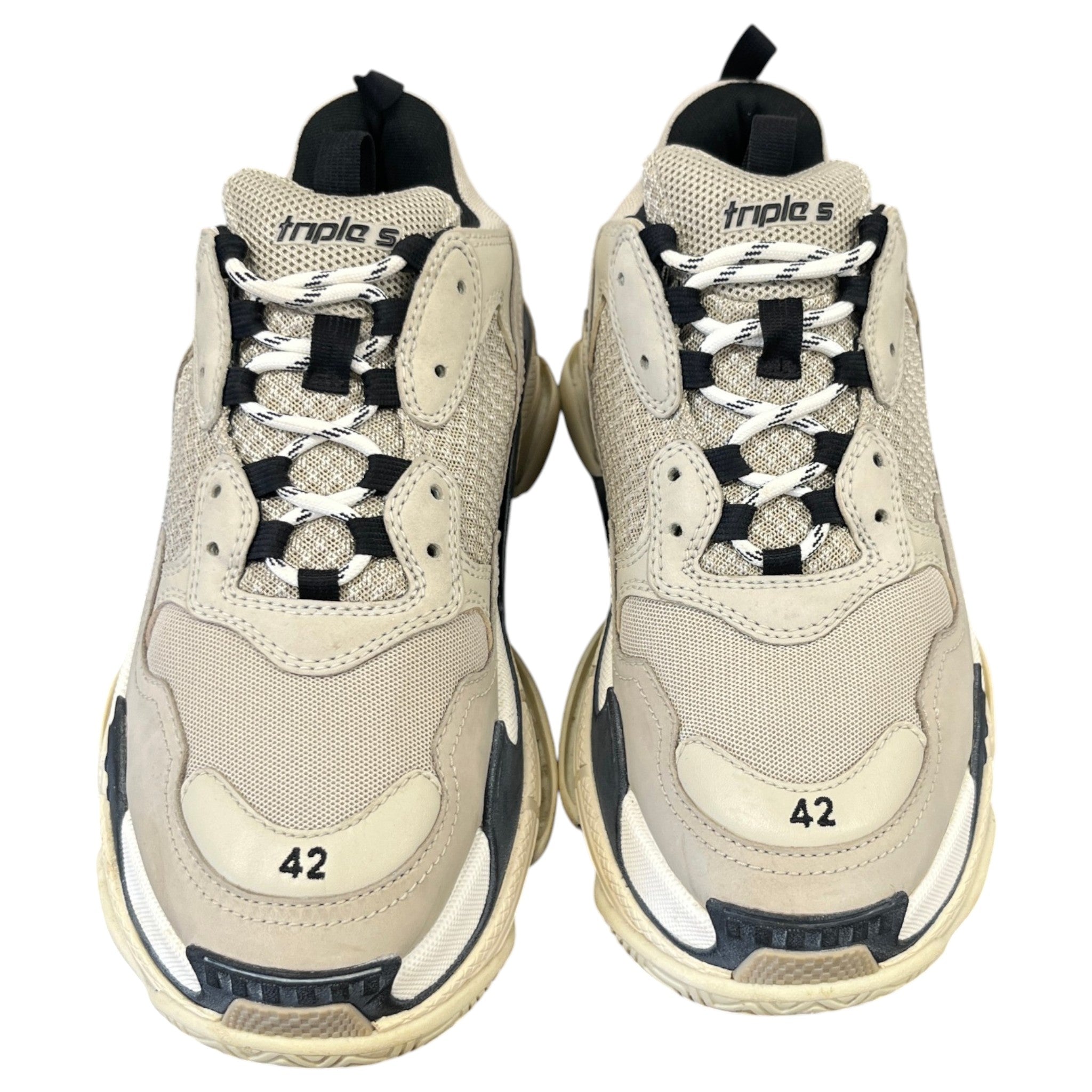 Men's Triple S Slides Beige Size EU 42 / UK 8
