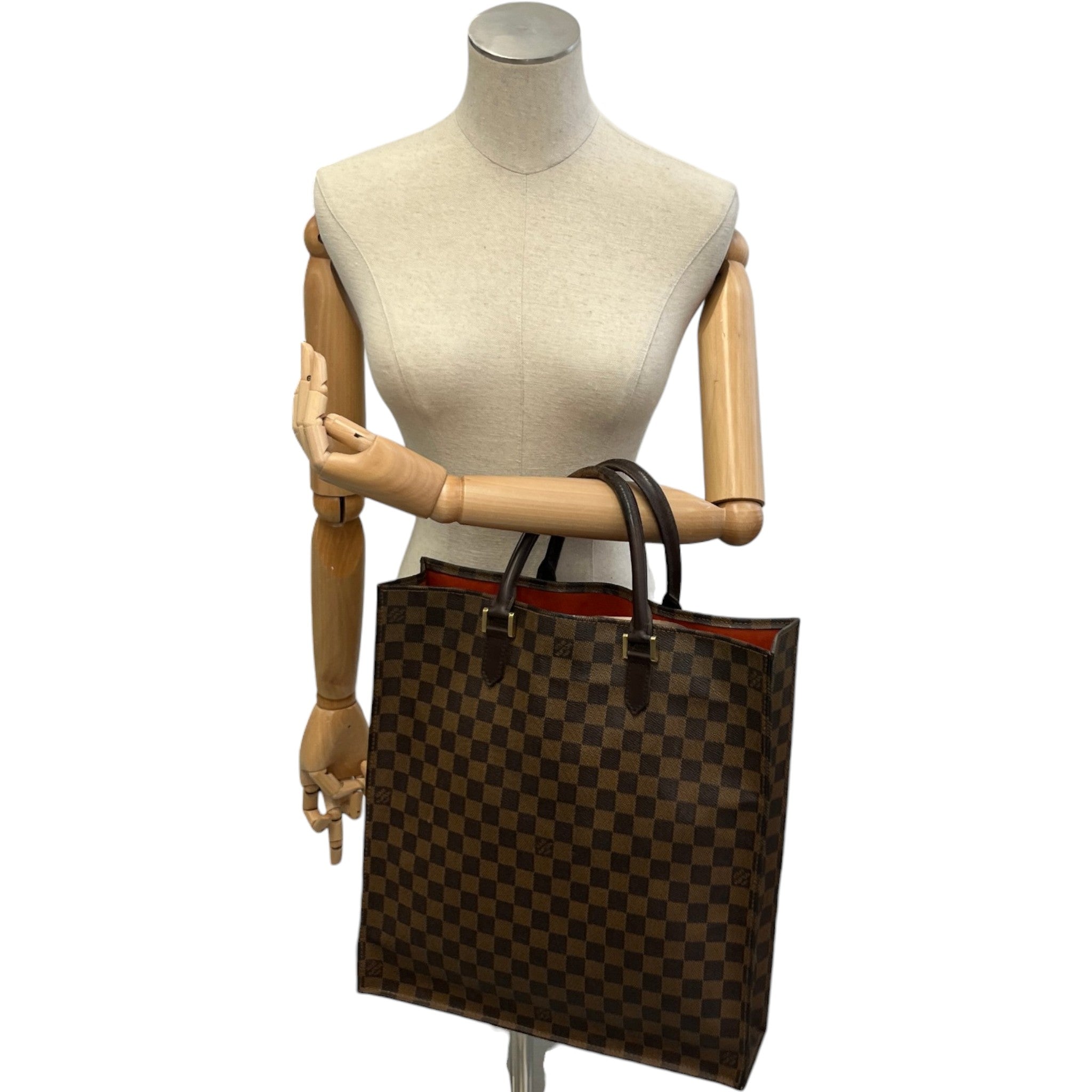 Women's Damier Ebene Sac Plat Bag Brown