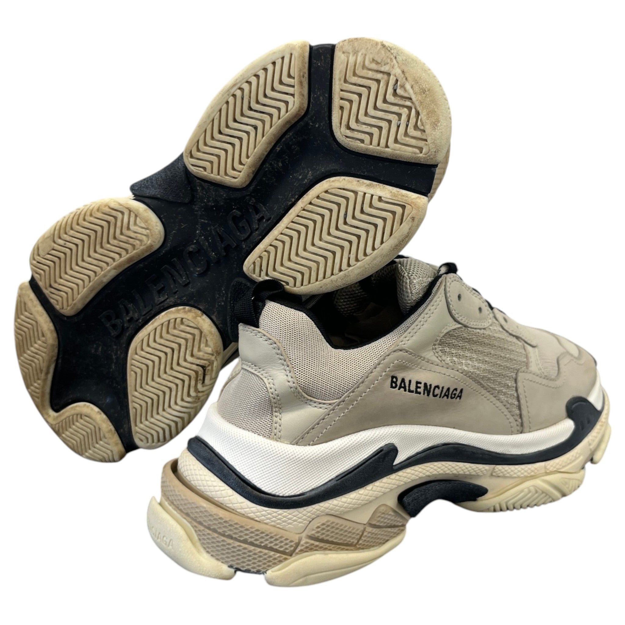 Men's Triple S Slides Beige Size EU 42 / UK 8