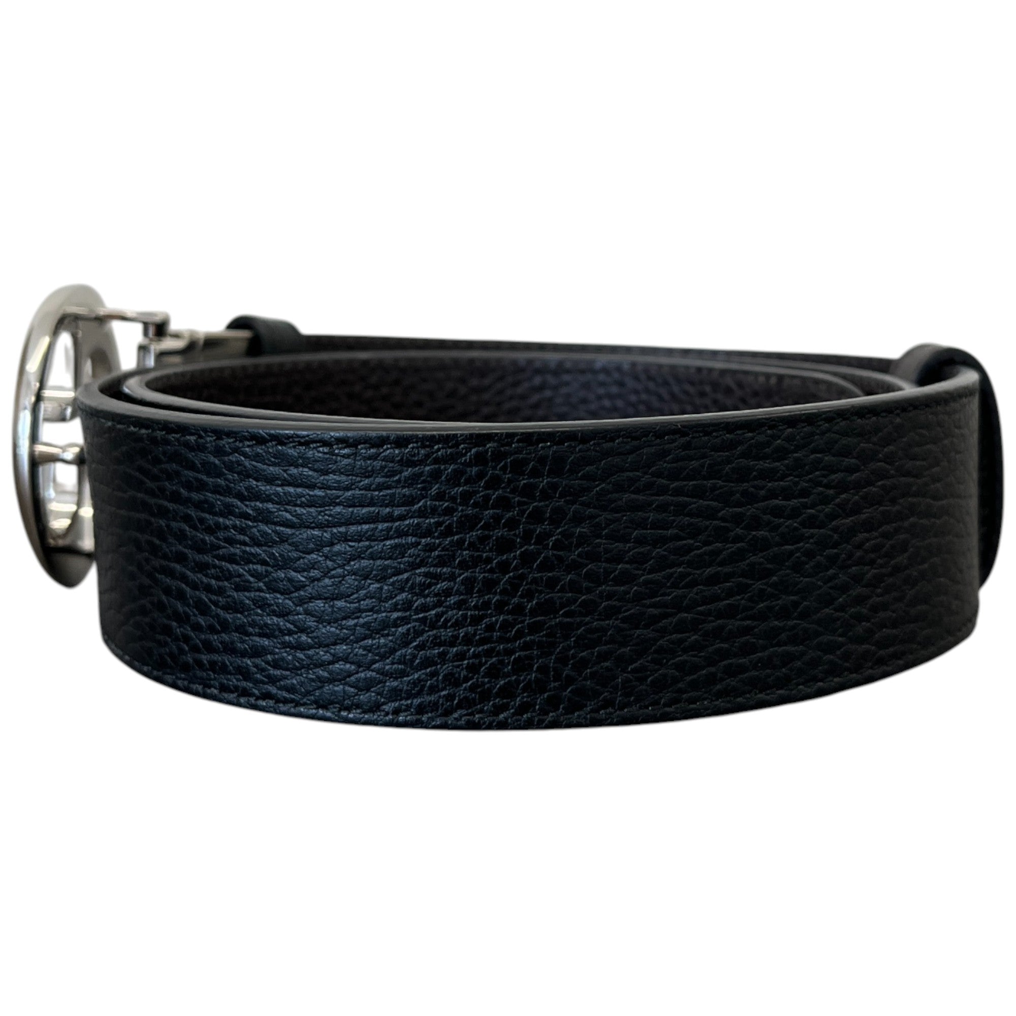 Men's Reversible Interlocking G Belt Black Size Waist 36"