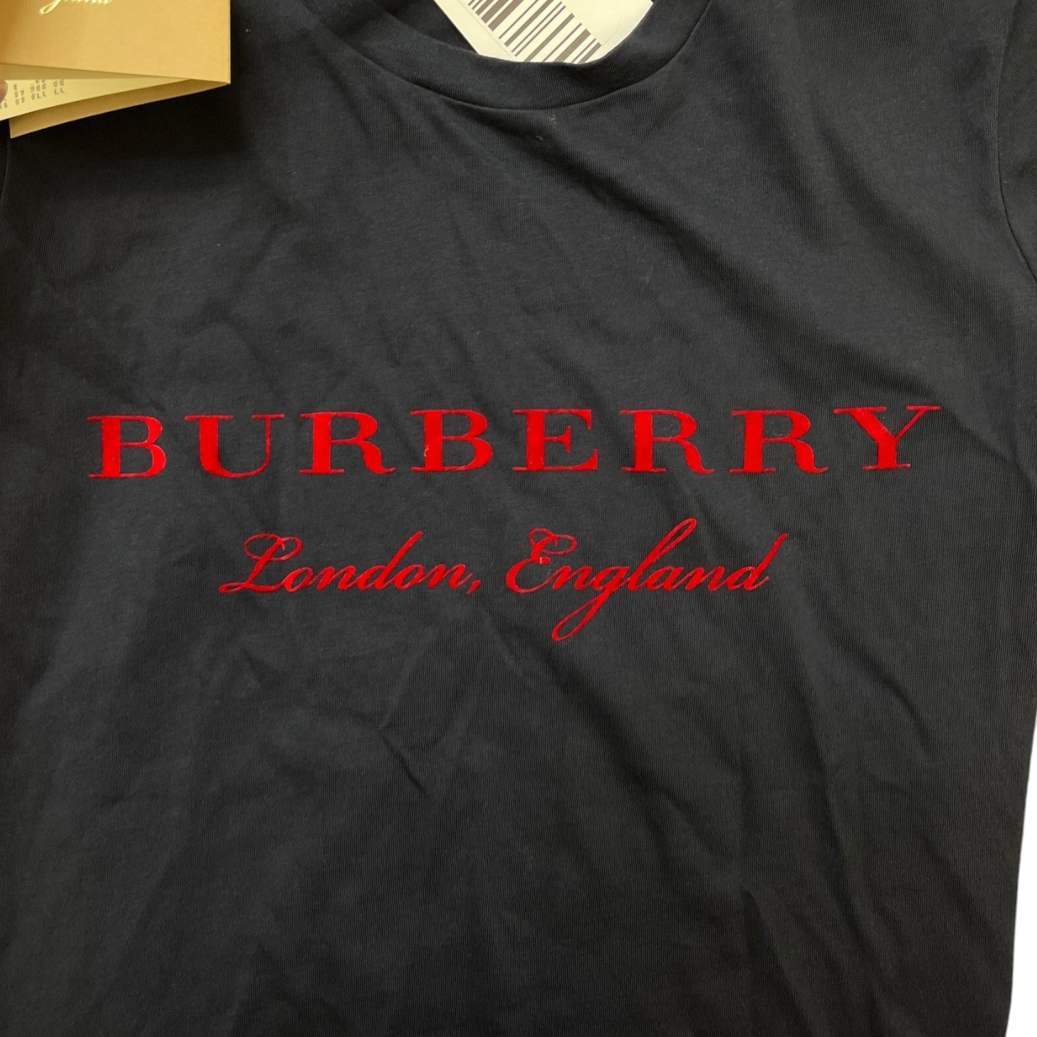 Women's Velvet Logo T-Shirt Navy Size S