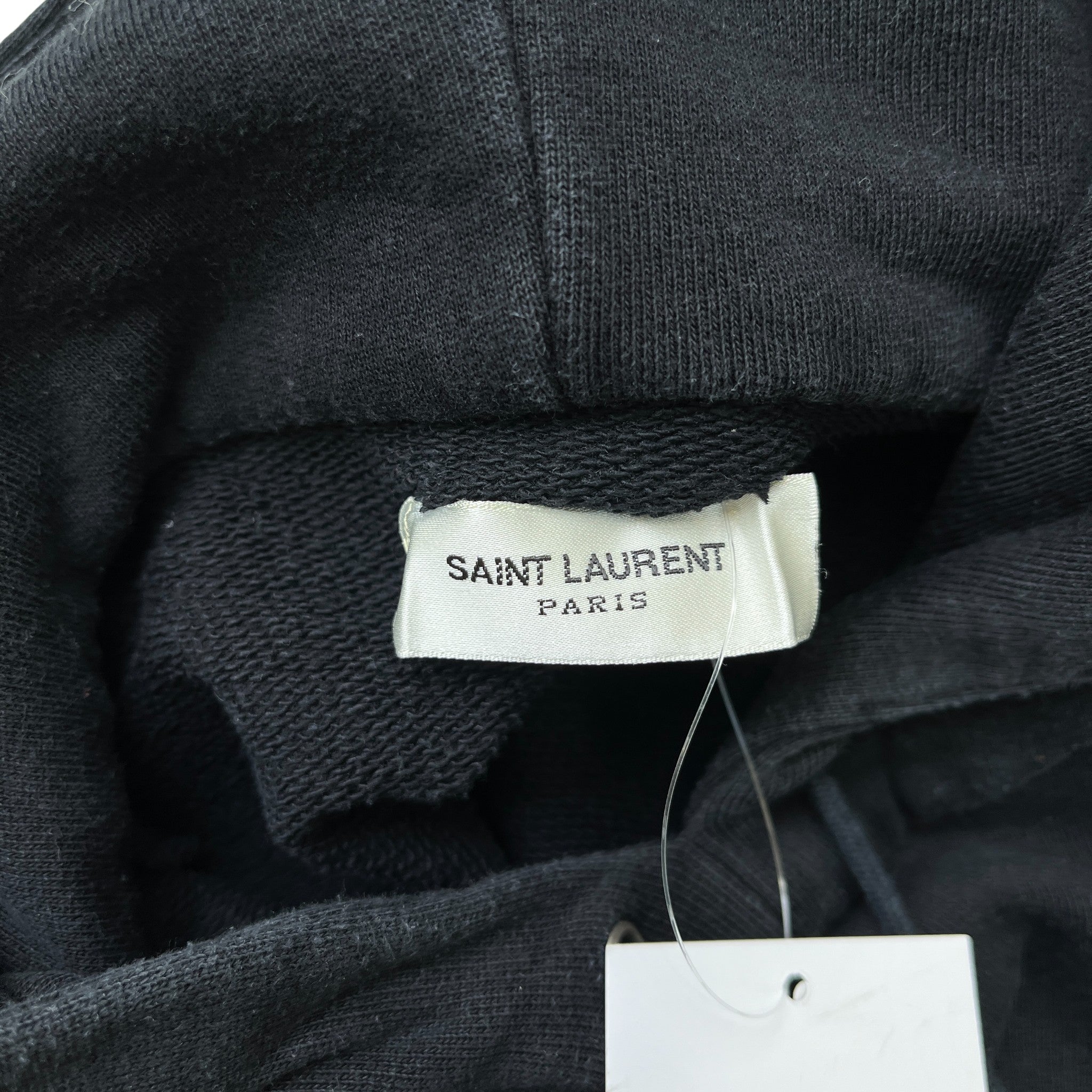 Men's Logo Print Hoodie Black Size M