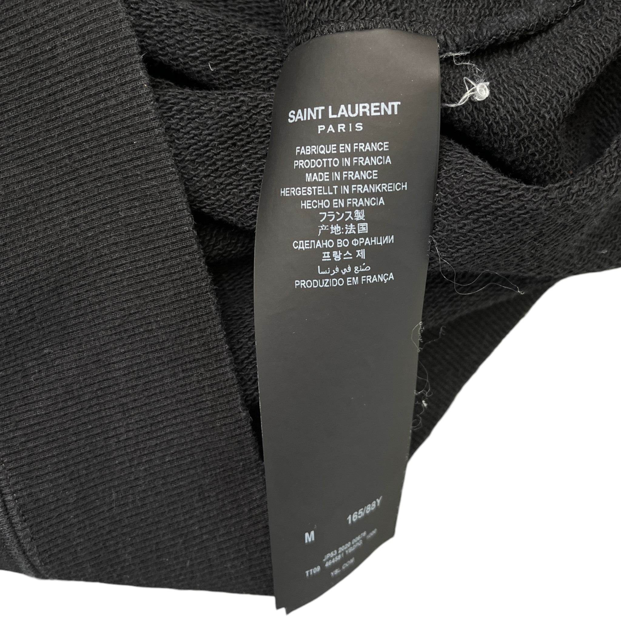 Men's Logo Print Hoodie Black Size M