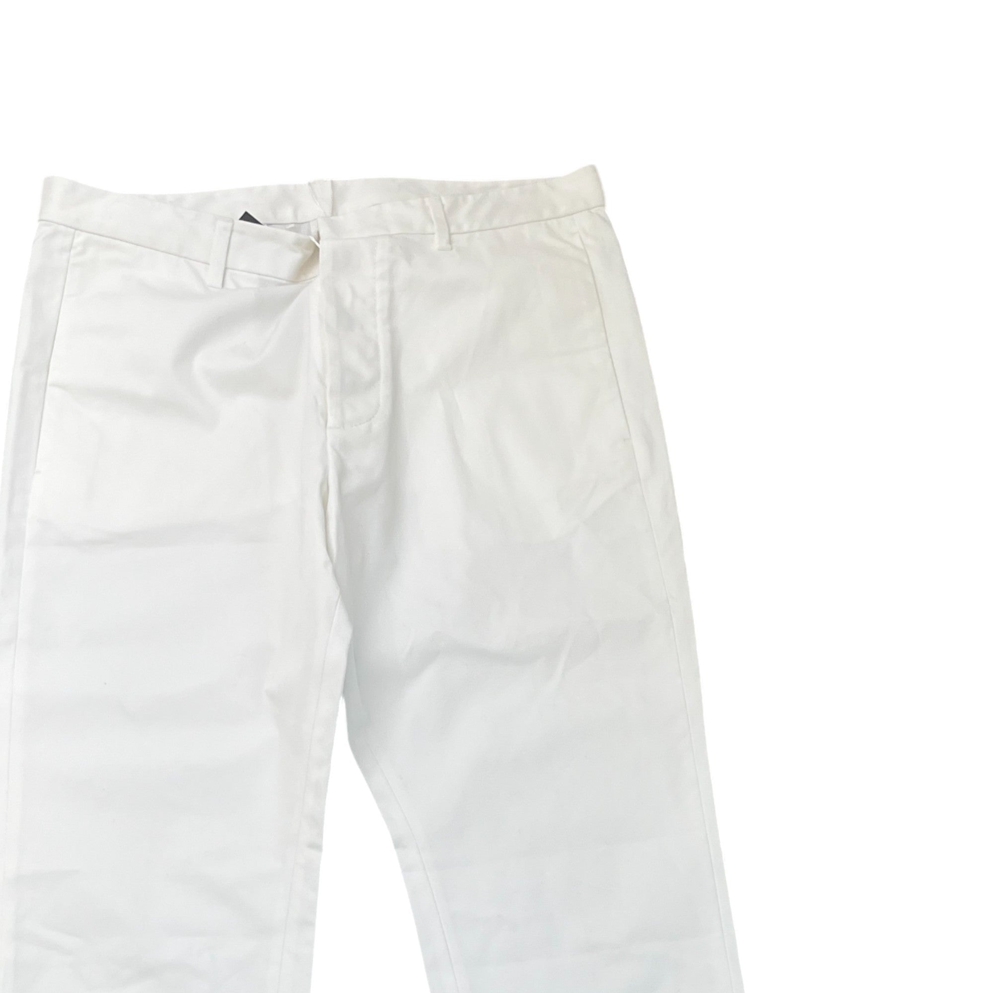 Men's Plaque Logo Trousers White Size IT 48 / UK 32