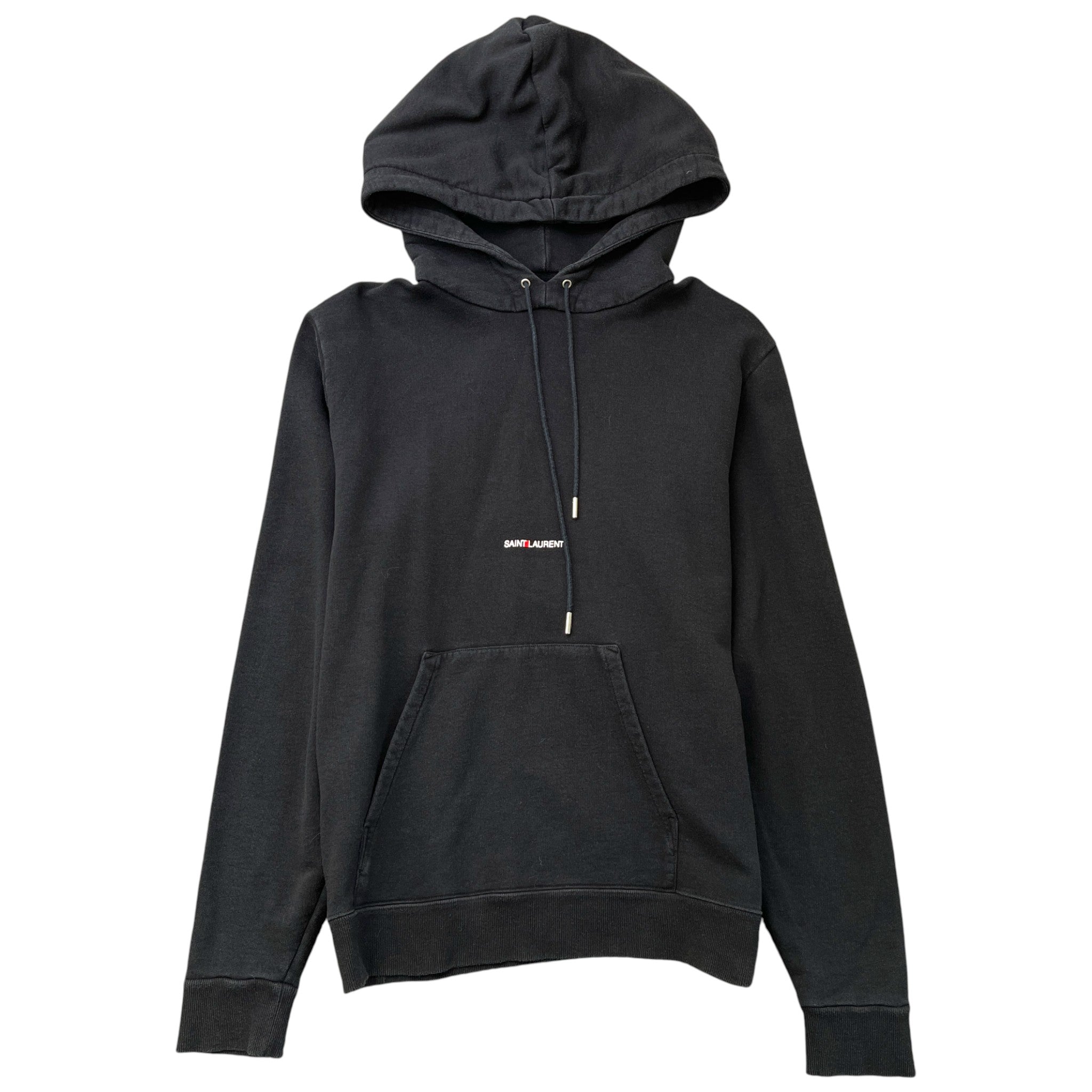 Men's Logo Print Hoodie Black Size M