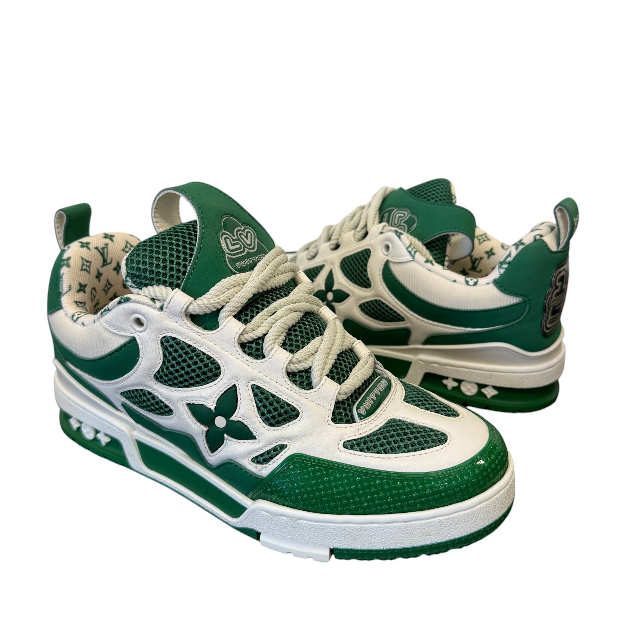 Men's Lv Skate Low Trainers Green Size EU 41 / UK 7