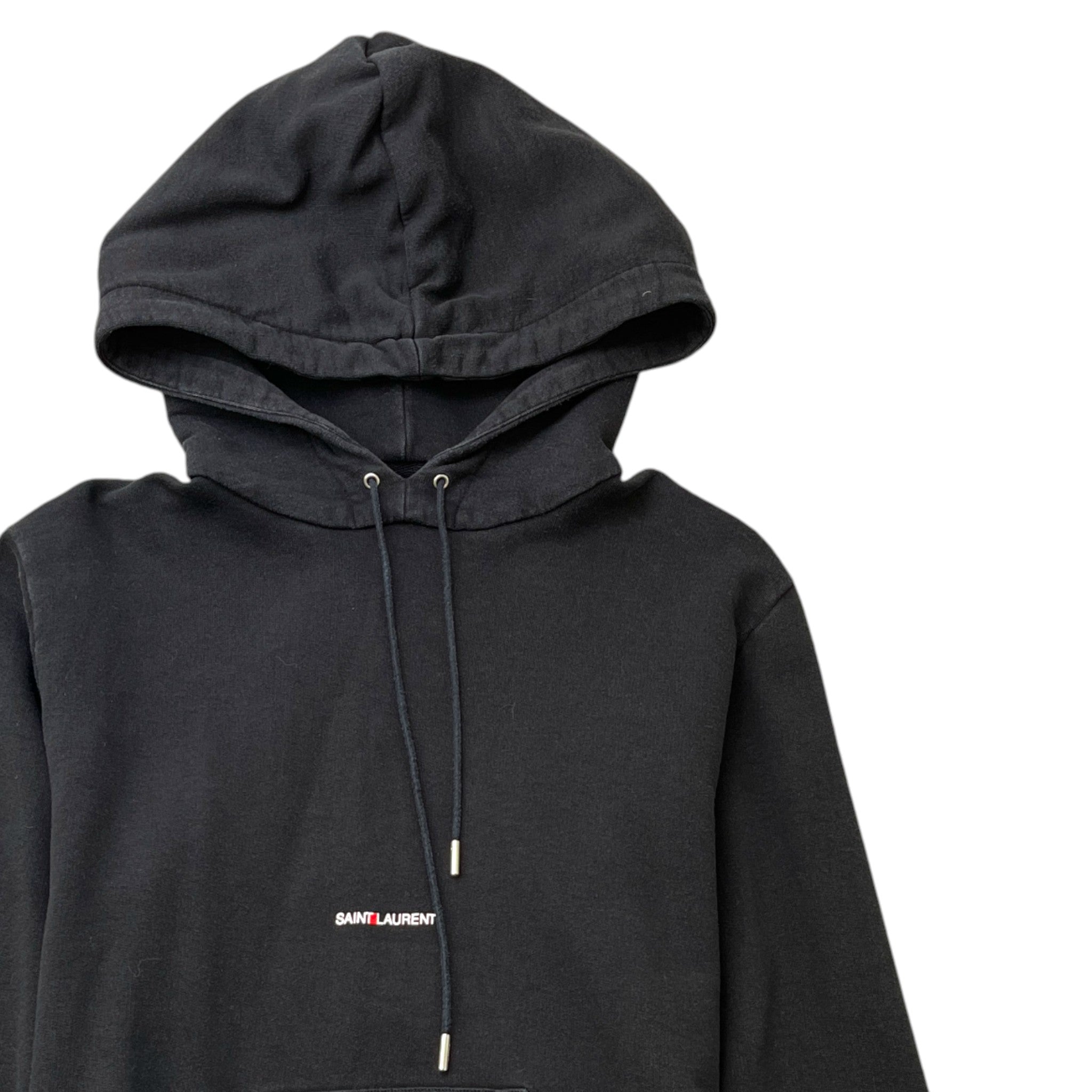 Men's Logo Print Hoodie Black Size M