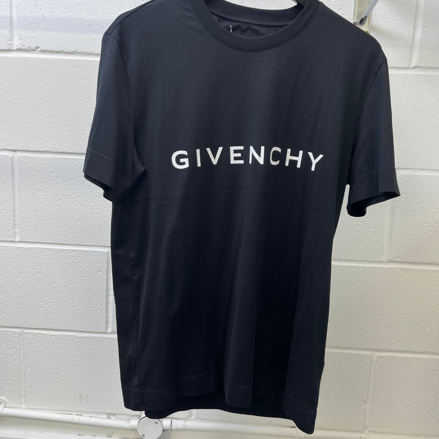 Men's Logo Print T-Shirt Black Size L