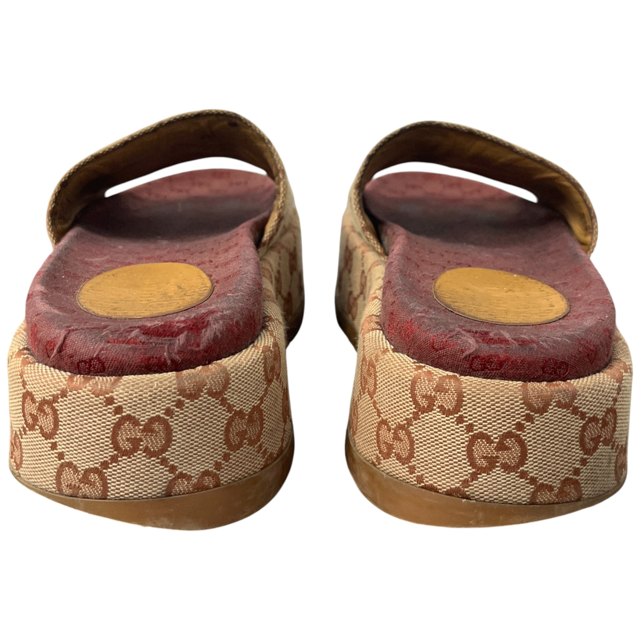 Women's Gg Supreme Platform Slides Beige Size EU 38 / UK 5