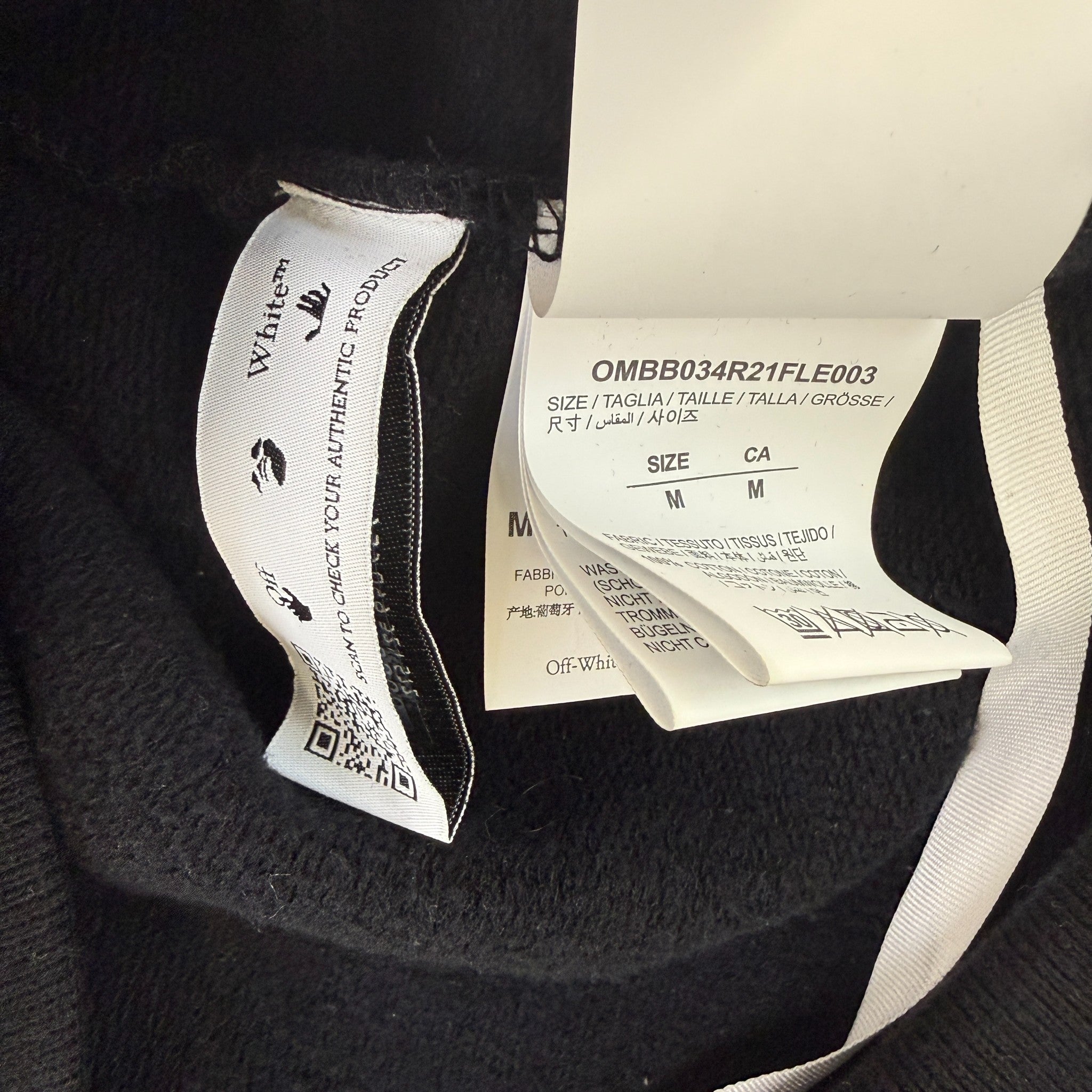 Men's Arrow Logo Hoodie Black Size M