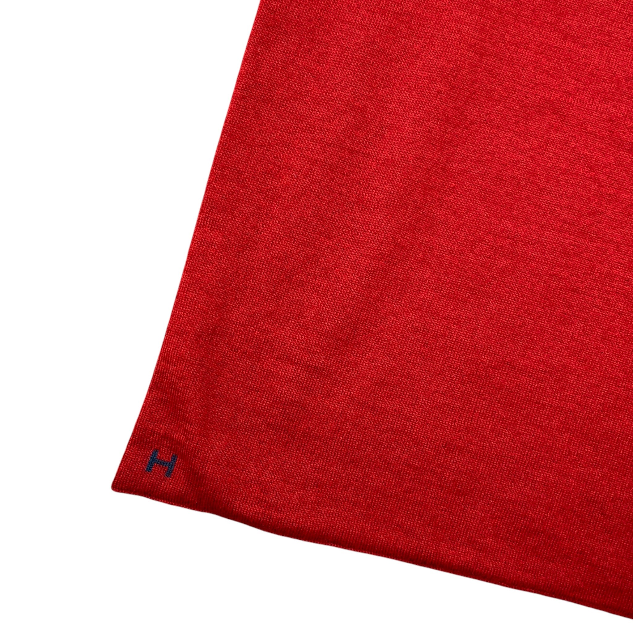 Men's Cashmere H Scarf Red