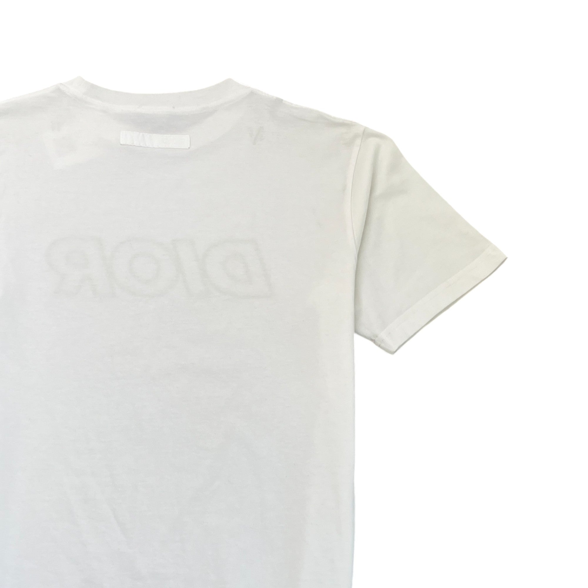Men's Embroidered Logo T-Shirt White Size S