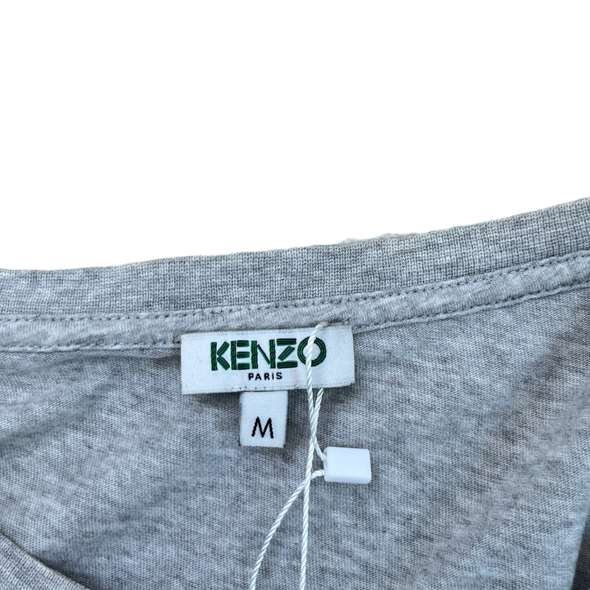 Men's Embroidered Logo T-Shirt Grey Size M