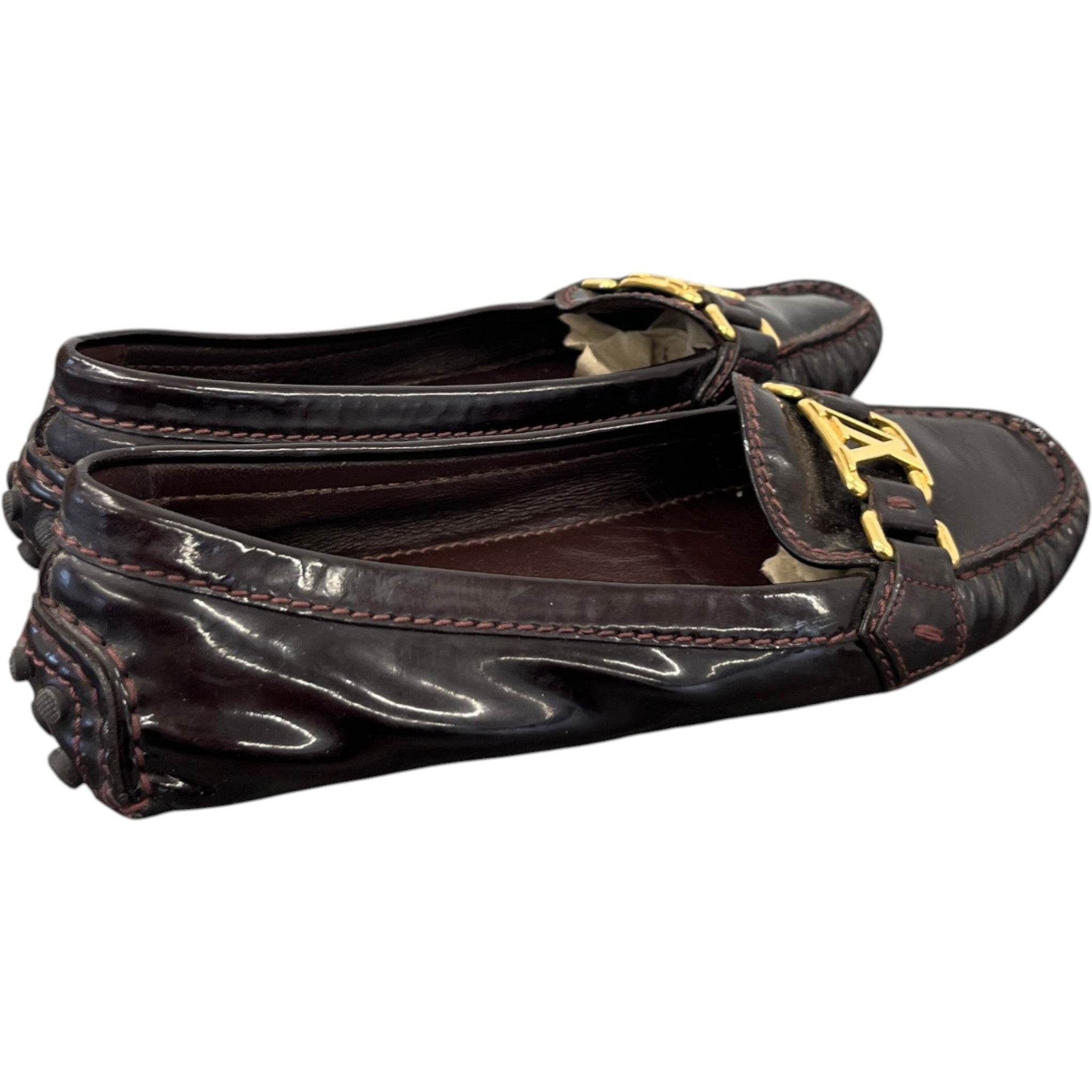 Women's Dauphine Oxford Loafers Burgundy Size EU 36 / UK 3