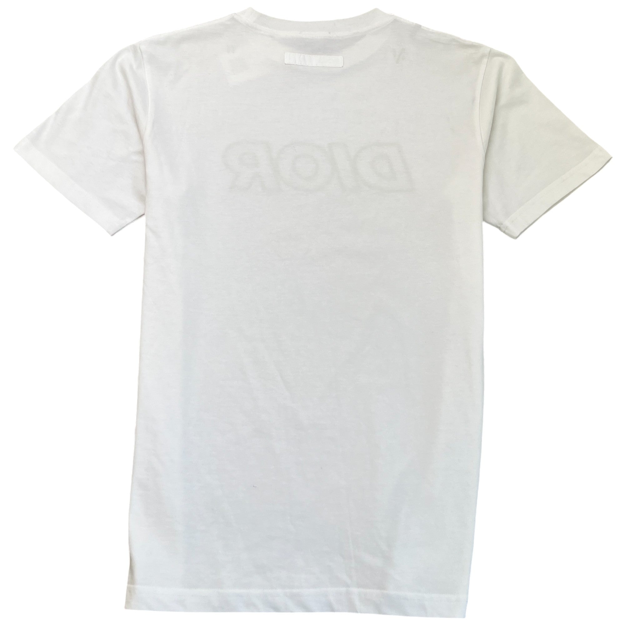 Men's Embroidered Logo T-Shirt White Size S