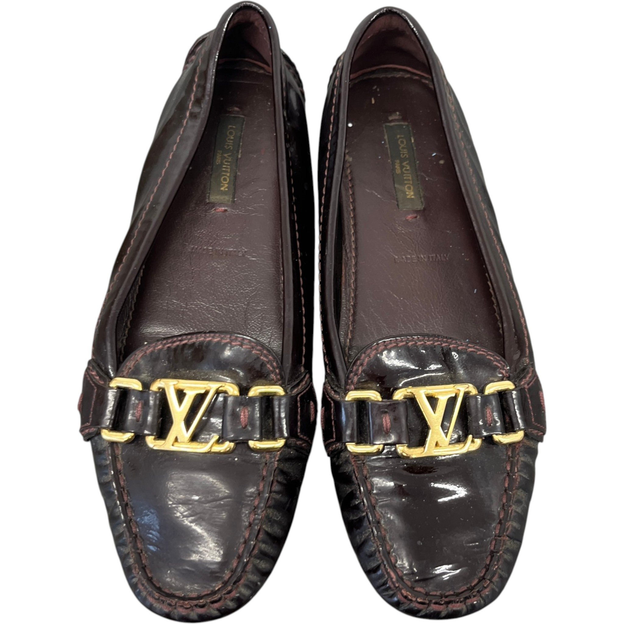 Women's Dauphine Oxford Loafers Burgundy Size EU 36 / UK 3