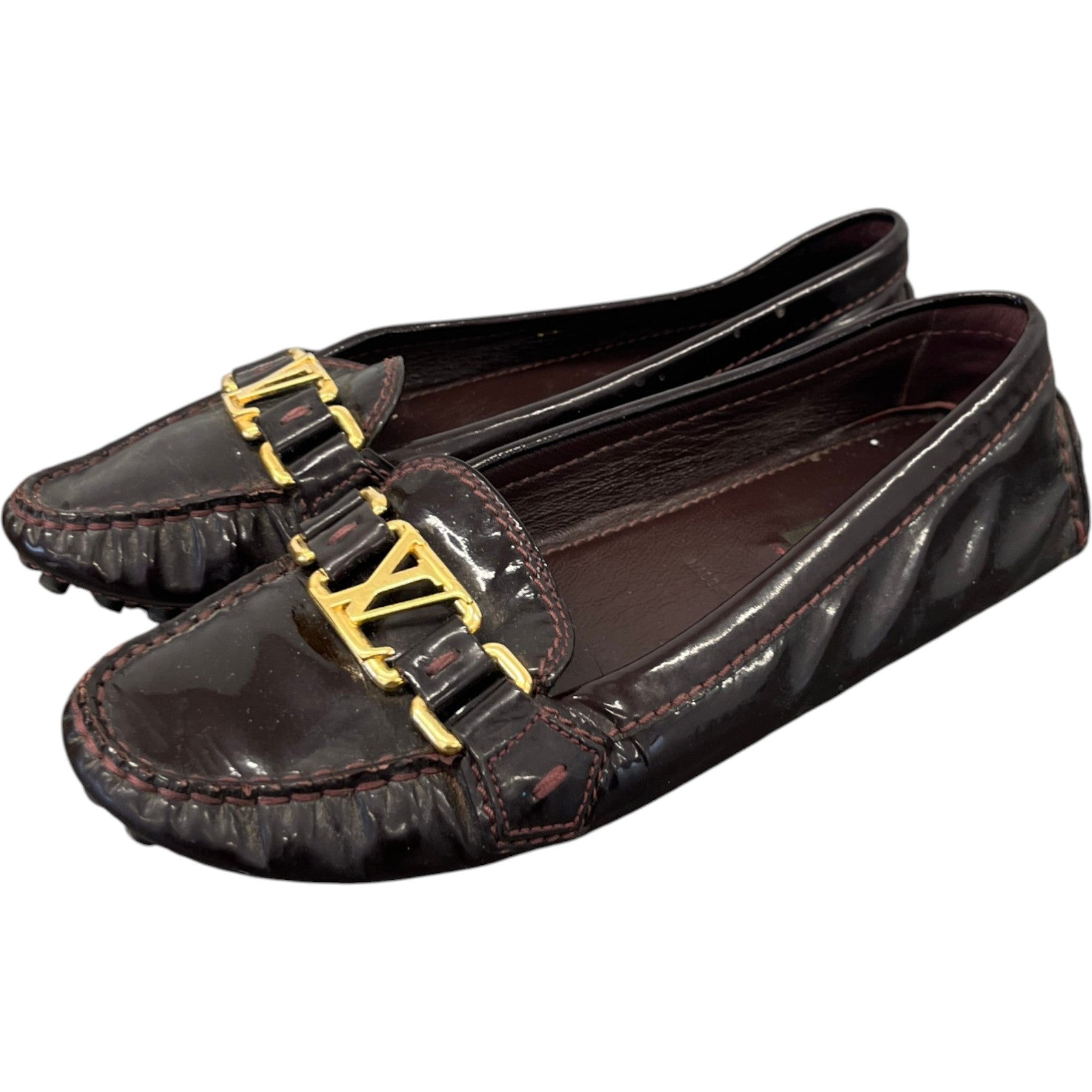 Women's Dauphine Oxford Loafers Burgundy Size EU 36 / UK 3