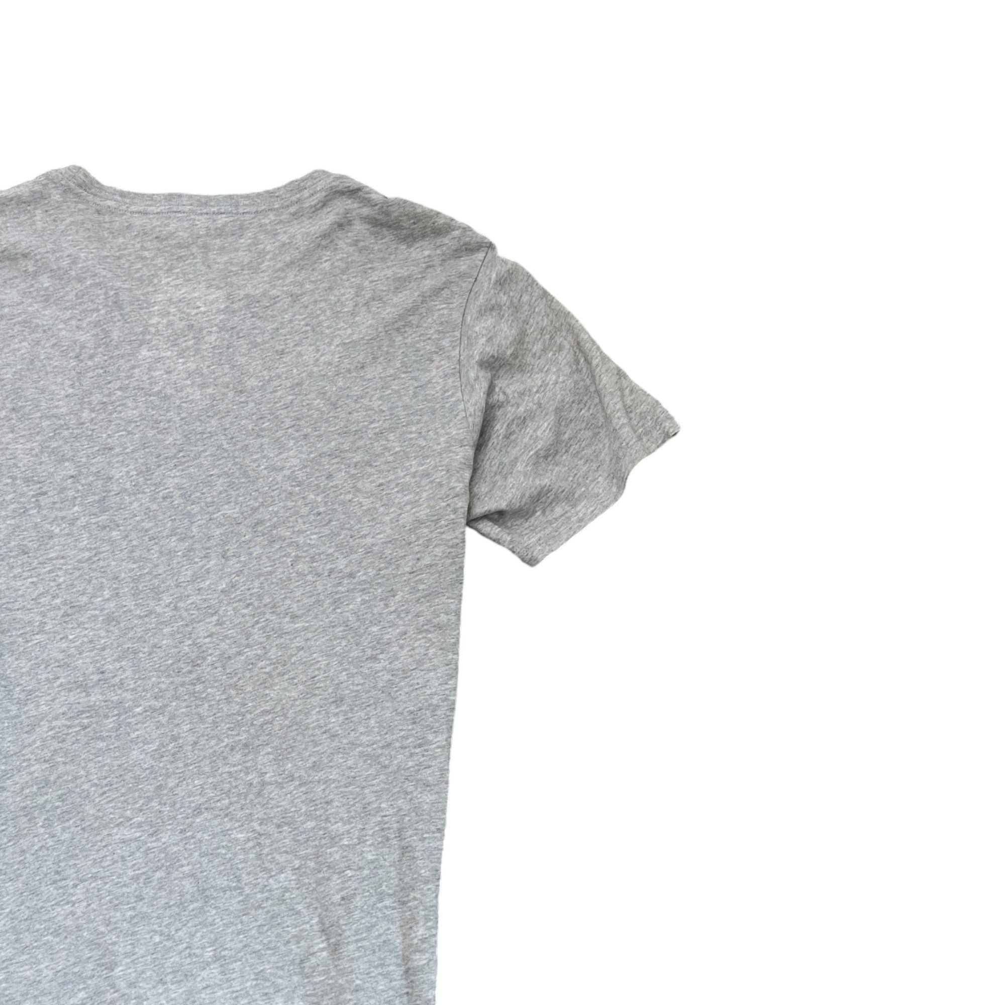 Men's Embroidered Logo T-Shirt Grey Size M