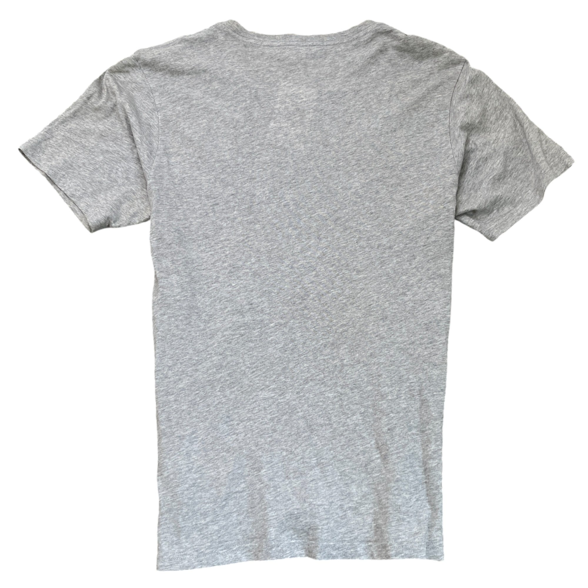 Men's Embroidered Logo T-Shirt Grey Size M