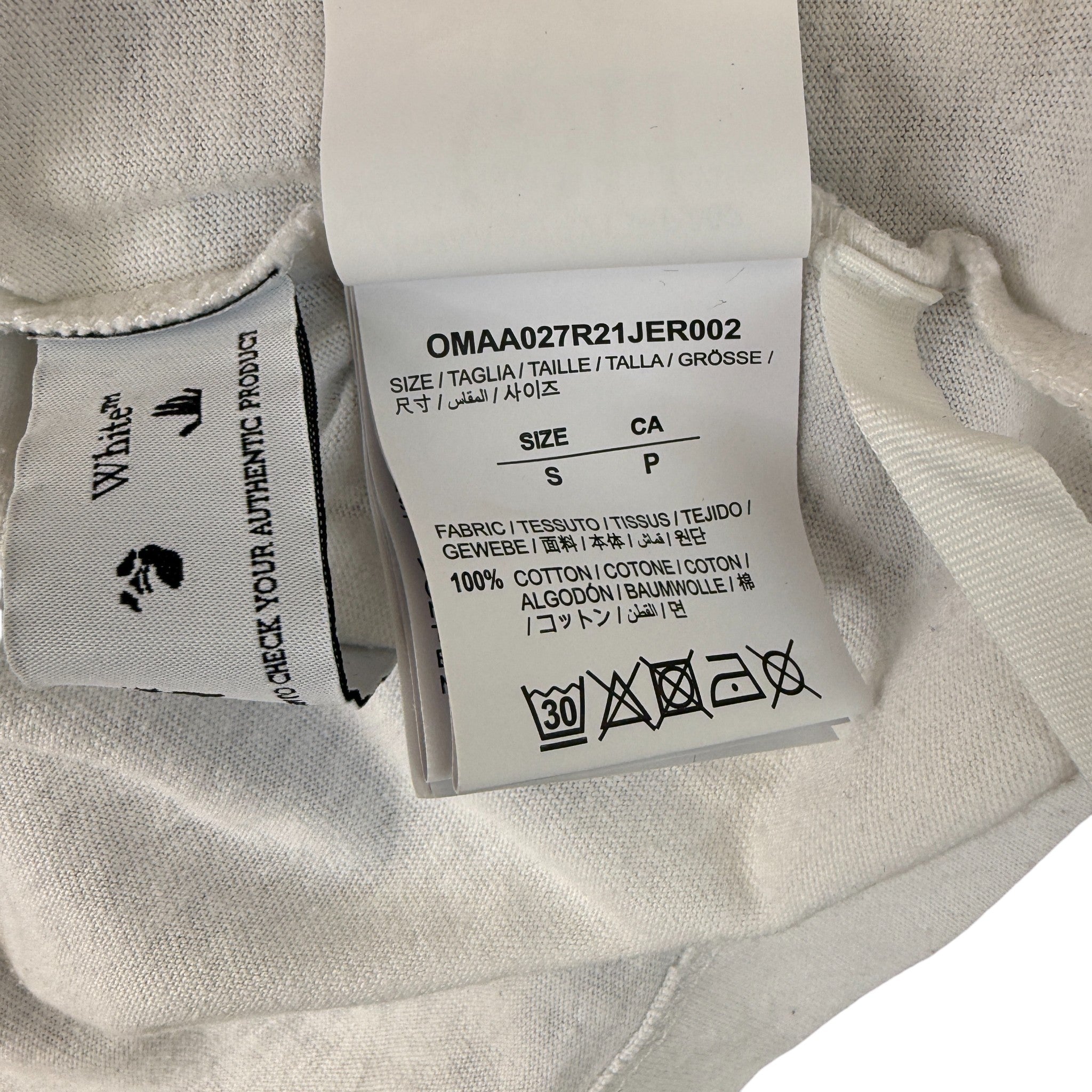 Men's Mona Lisa Print T-Shirt White Size S