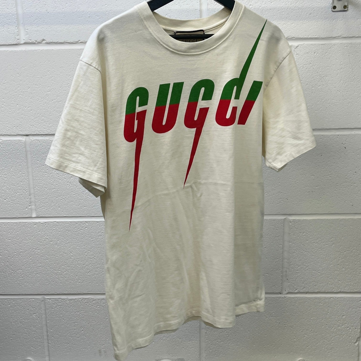 Men's Blade Logo T-Shirt Cream Size S