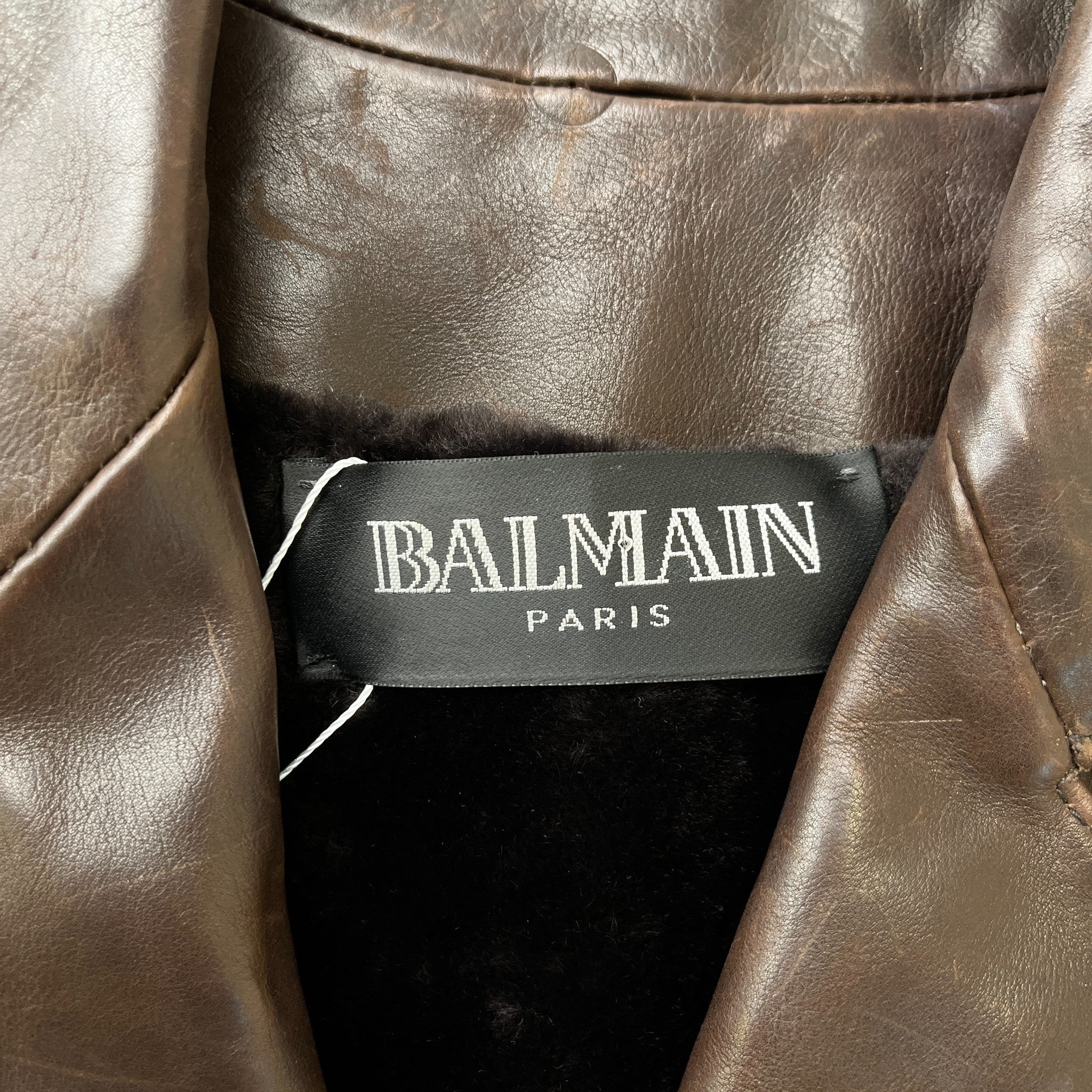 Women's Biker Sheering Lining Jacket Brown Size IT 38 / UK 6