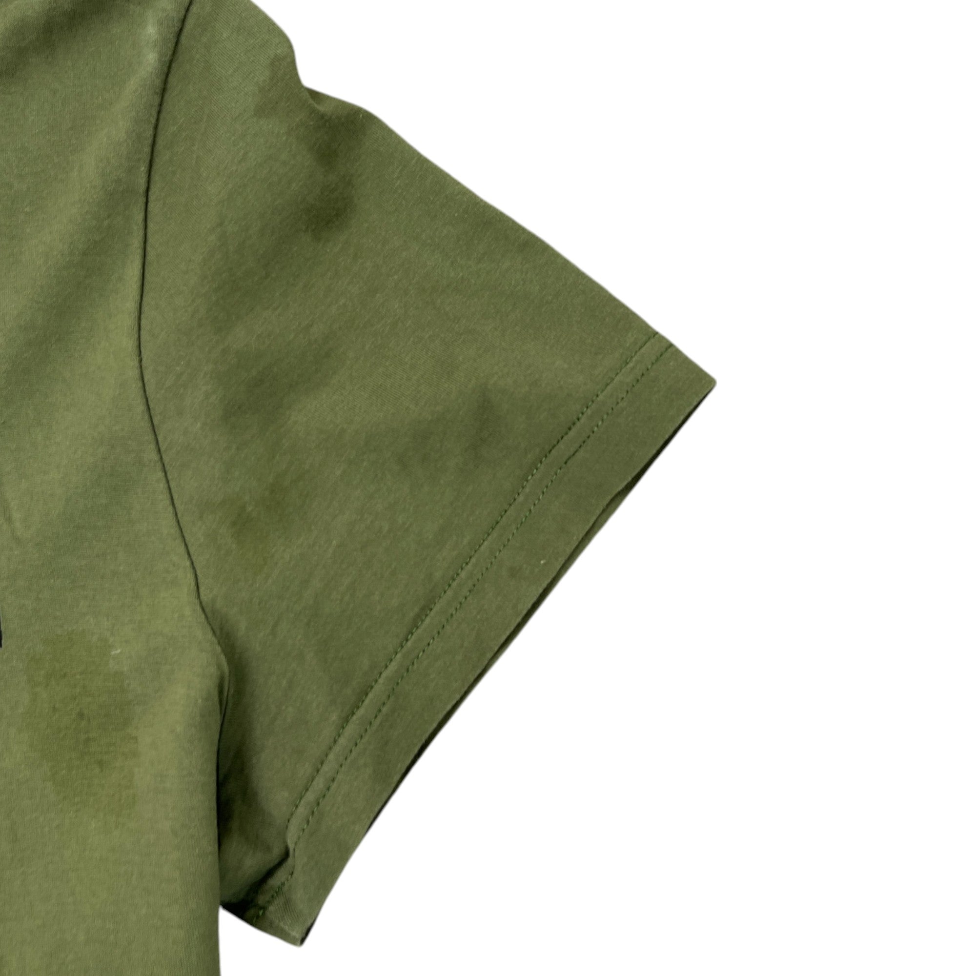 Men's Embroidered Logo T-Shirt Khaki Size L