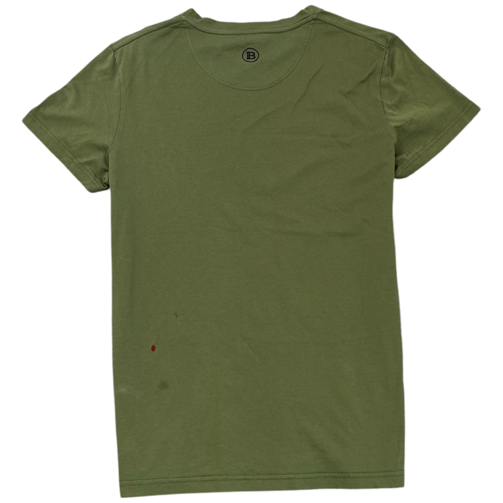 Men's Embroidered Logo T-Shirt Khaki Size L