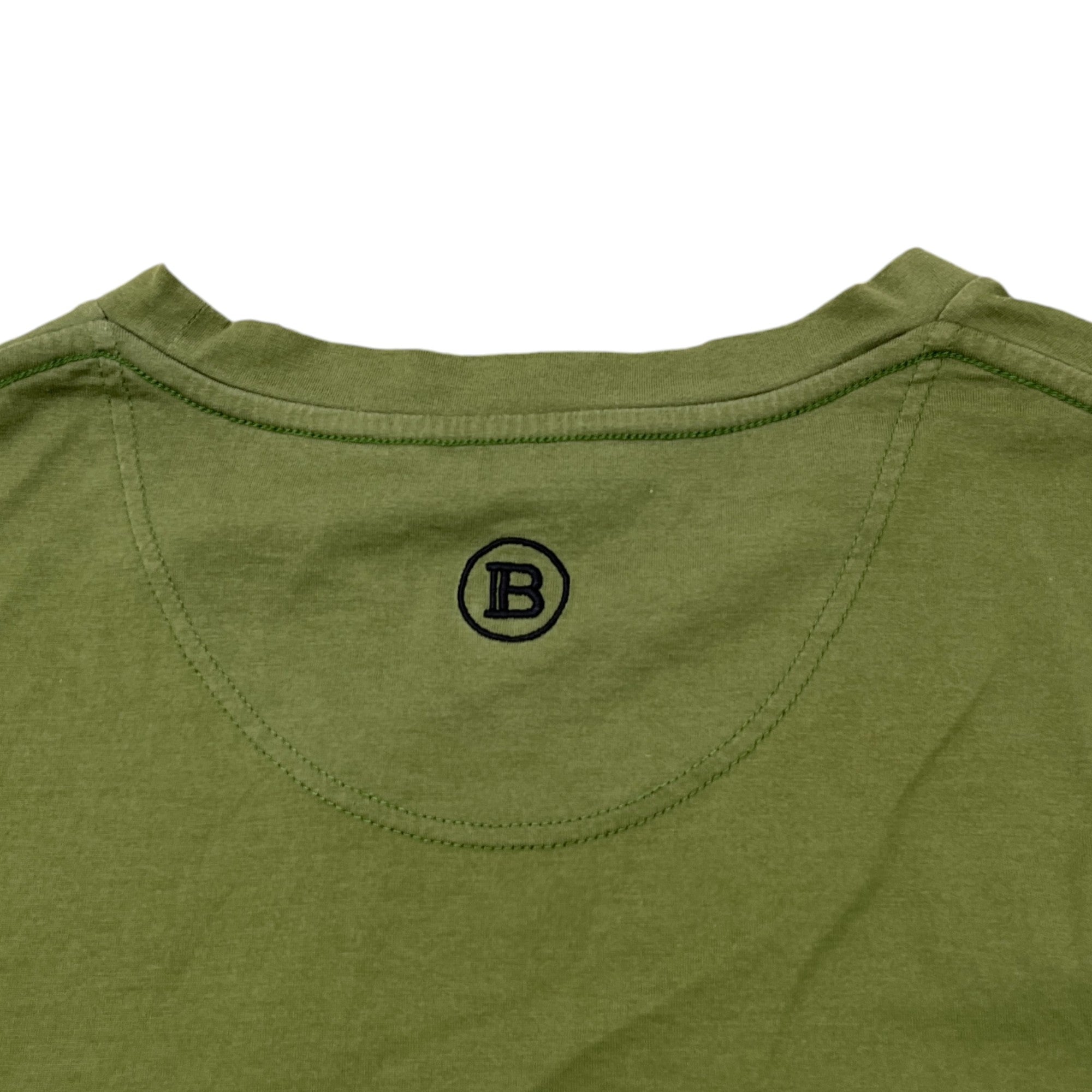 Men's Embroidered Logo T-Shirt Khaki Size L