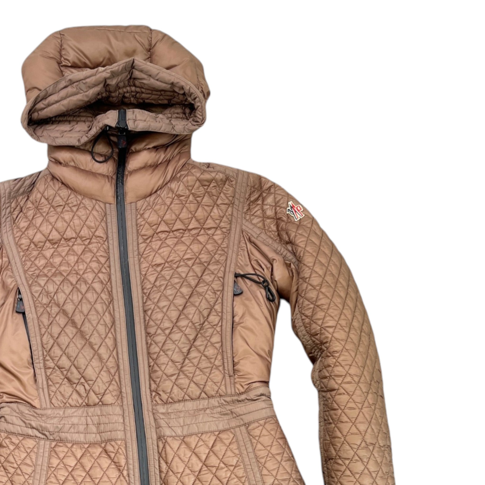 Women's Grenoble Down Jacket Khaki Size 1 / UK 10