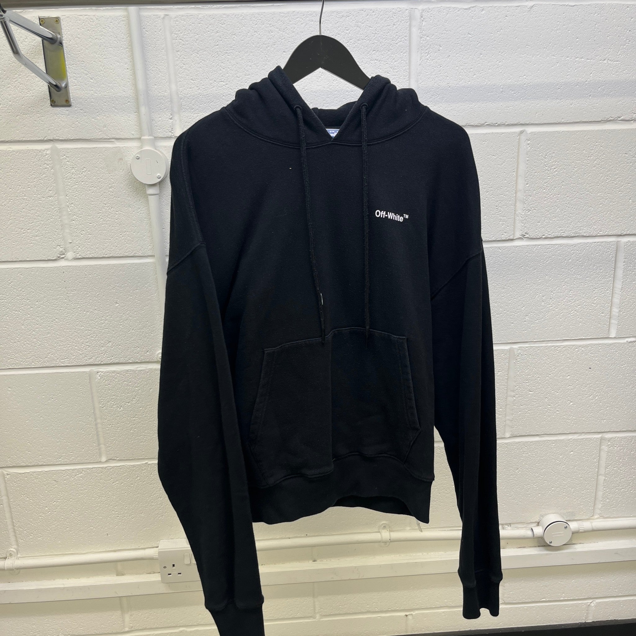 Men's Caravaggio Arrow Logo Hoodie Black Size M