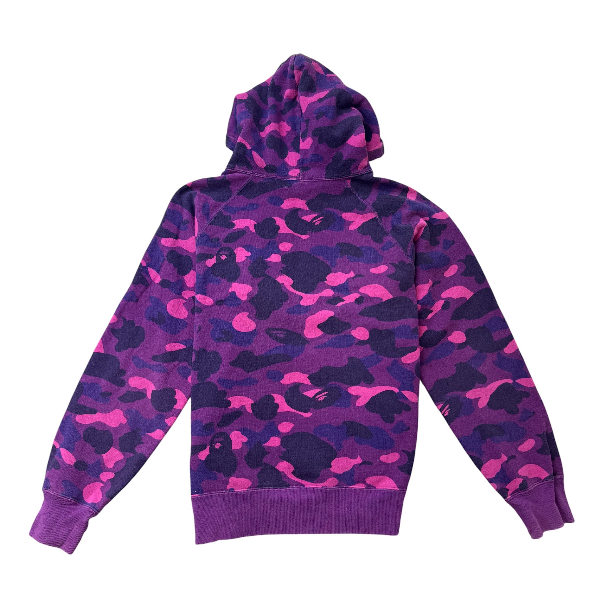 Men's Camoflauge Logo Hoodie Purple Size L