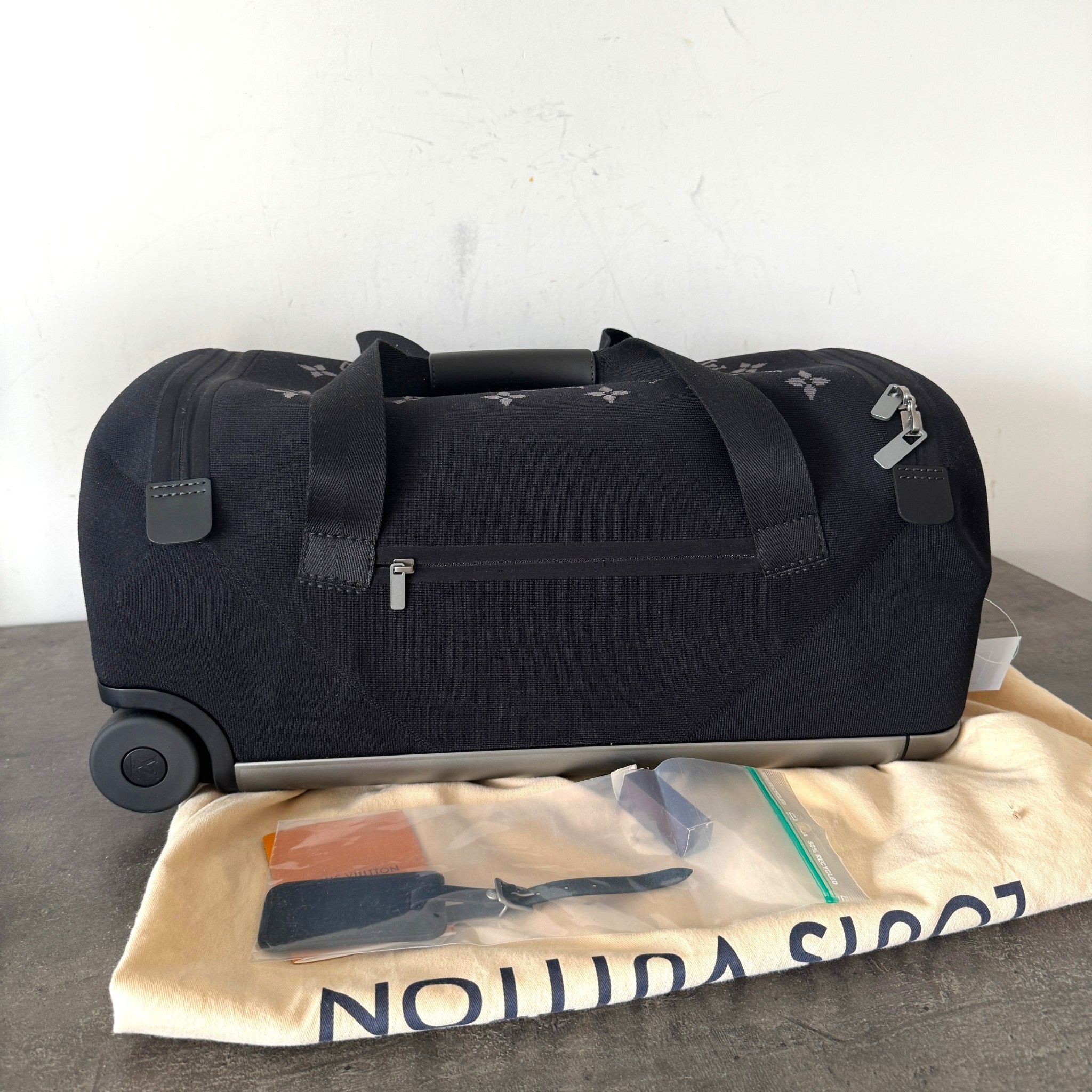 Men's Monogram Horizon Soft 55 Suitcase Black