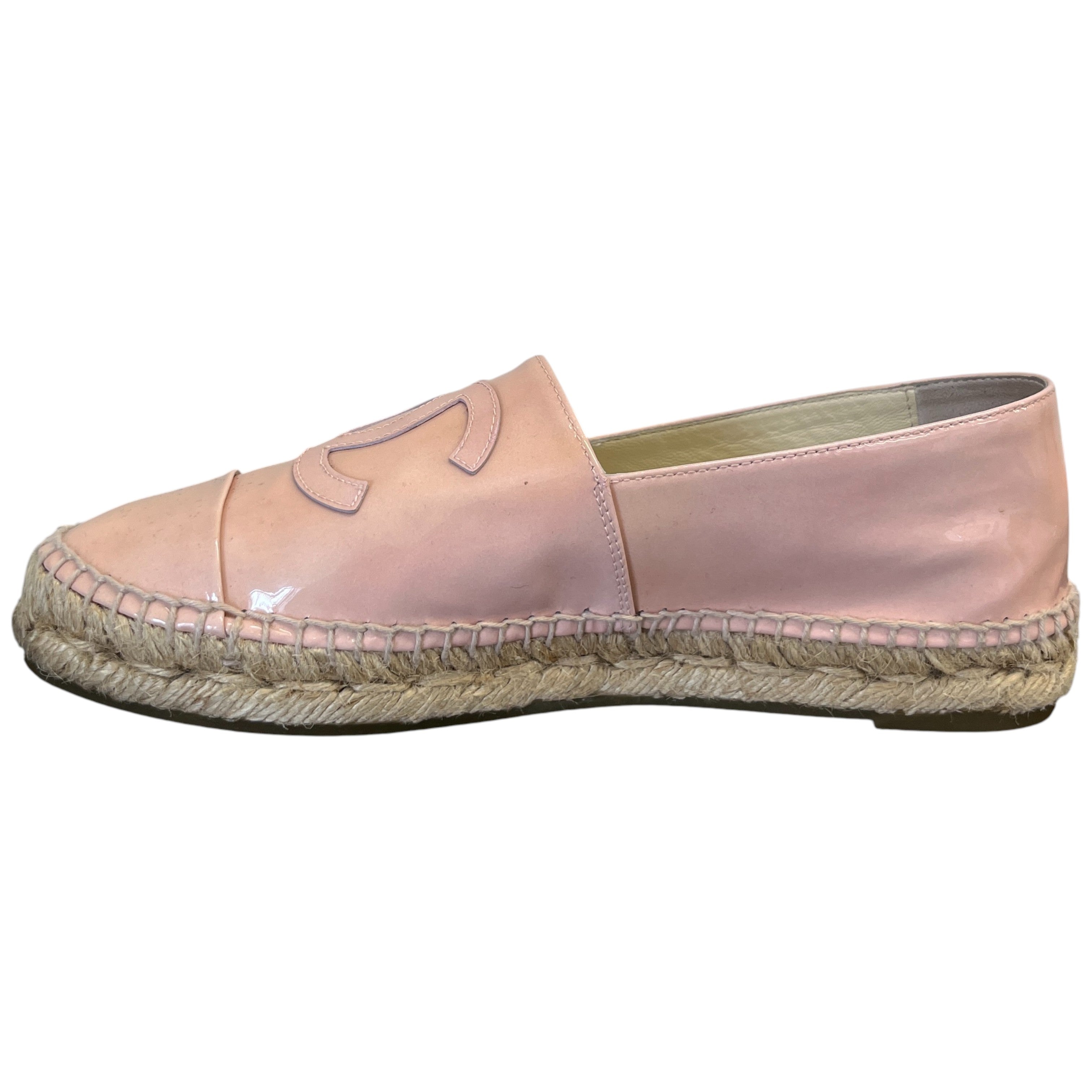 Women's Cc Logo Espadrilles Loafers Pink Size EU 38 / UK 5