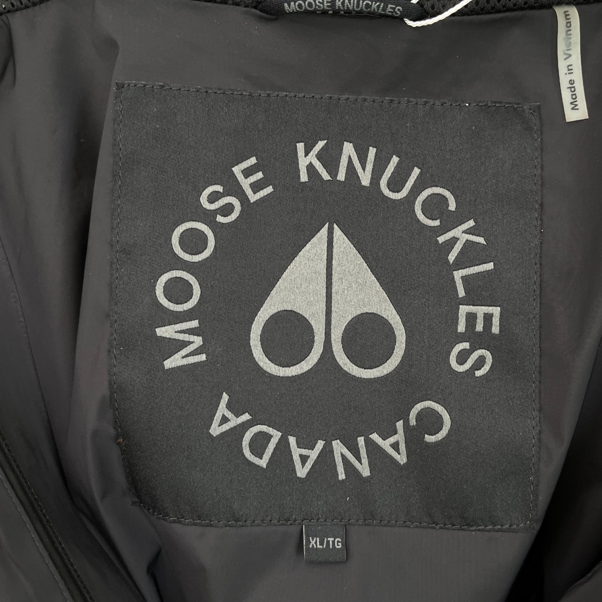 Men's Zip Up Logo Jacket Black Size XL