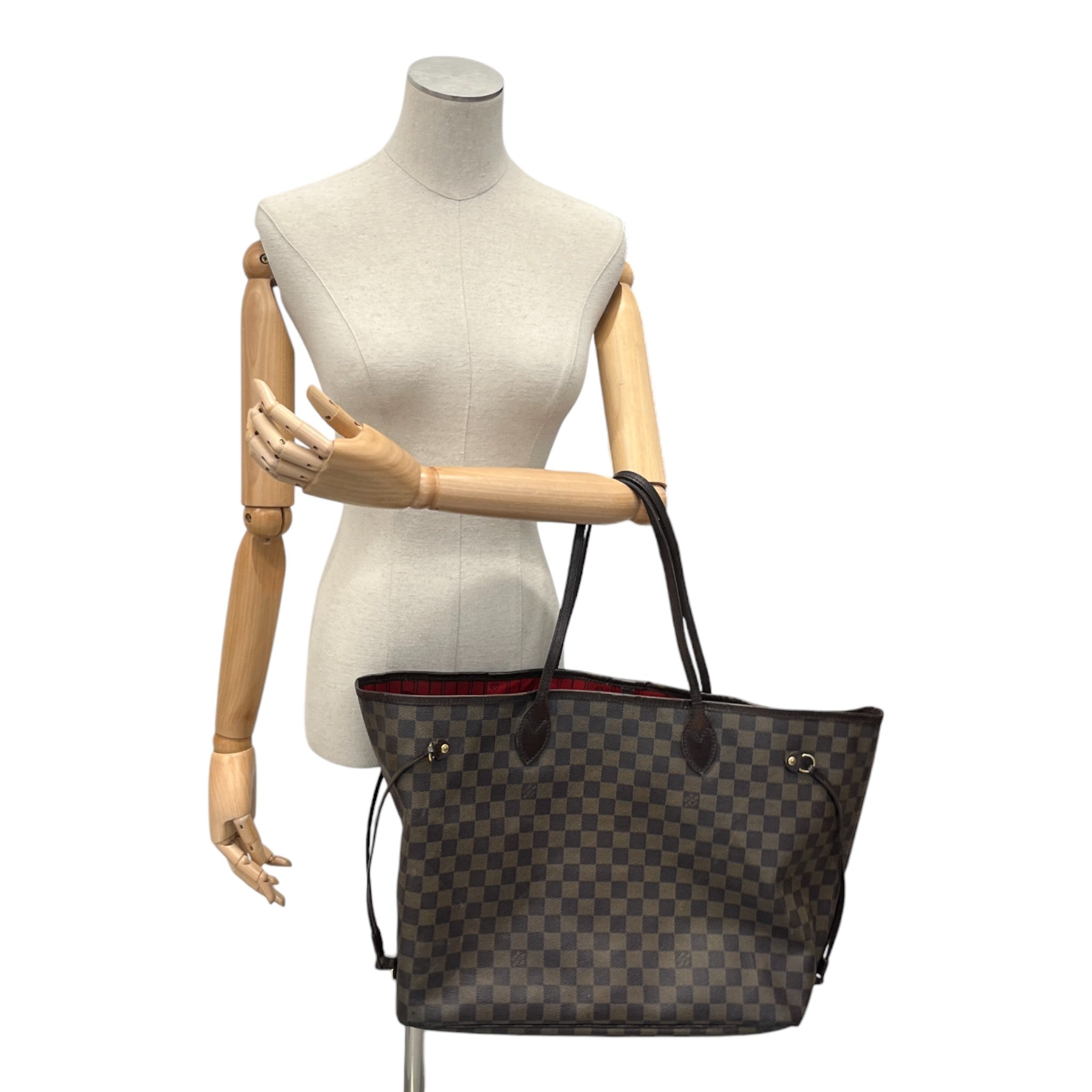 Women's Damier Ebene Neverfull Gm Tote Handbag Brown